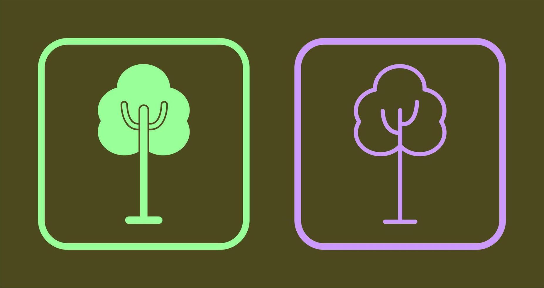 diseño de icono de árbol vector