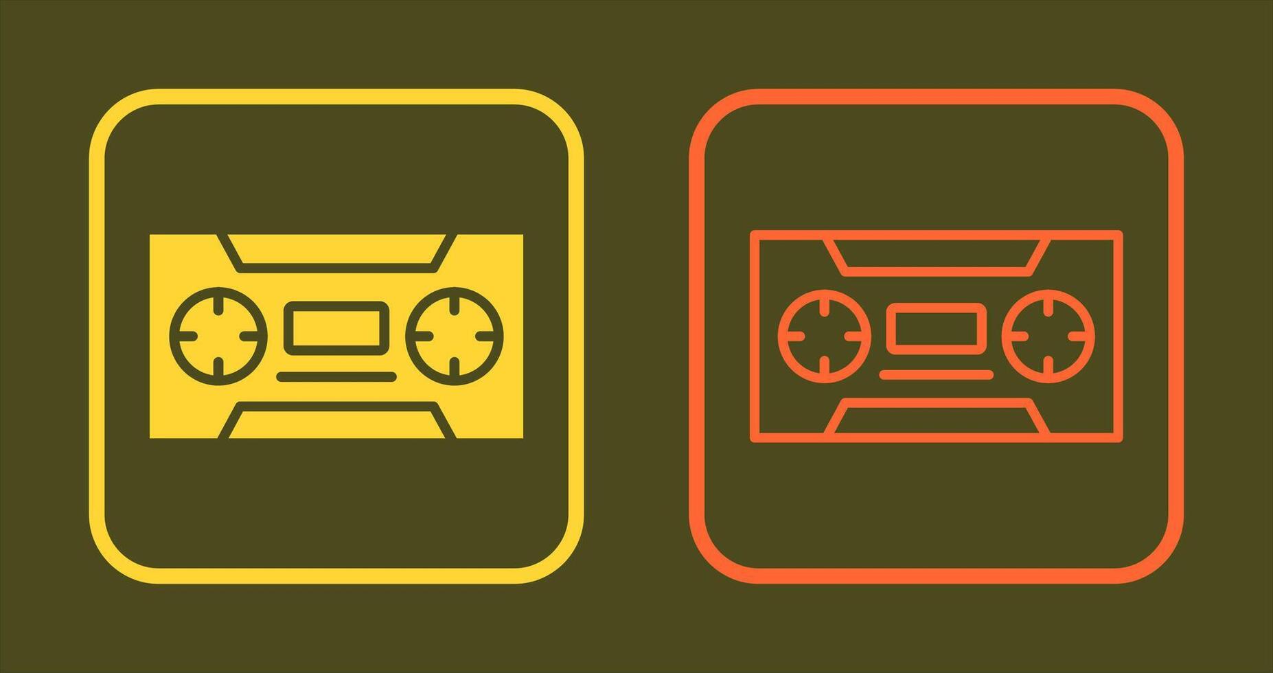 Cassette Icon Design vector