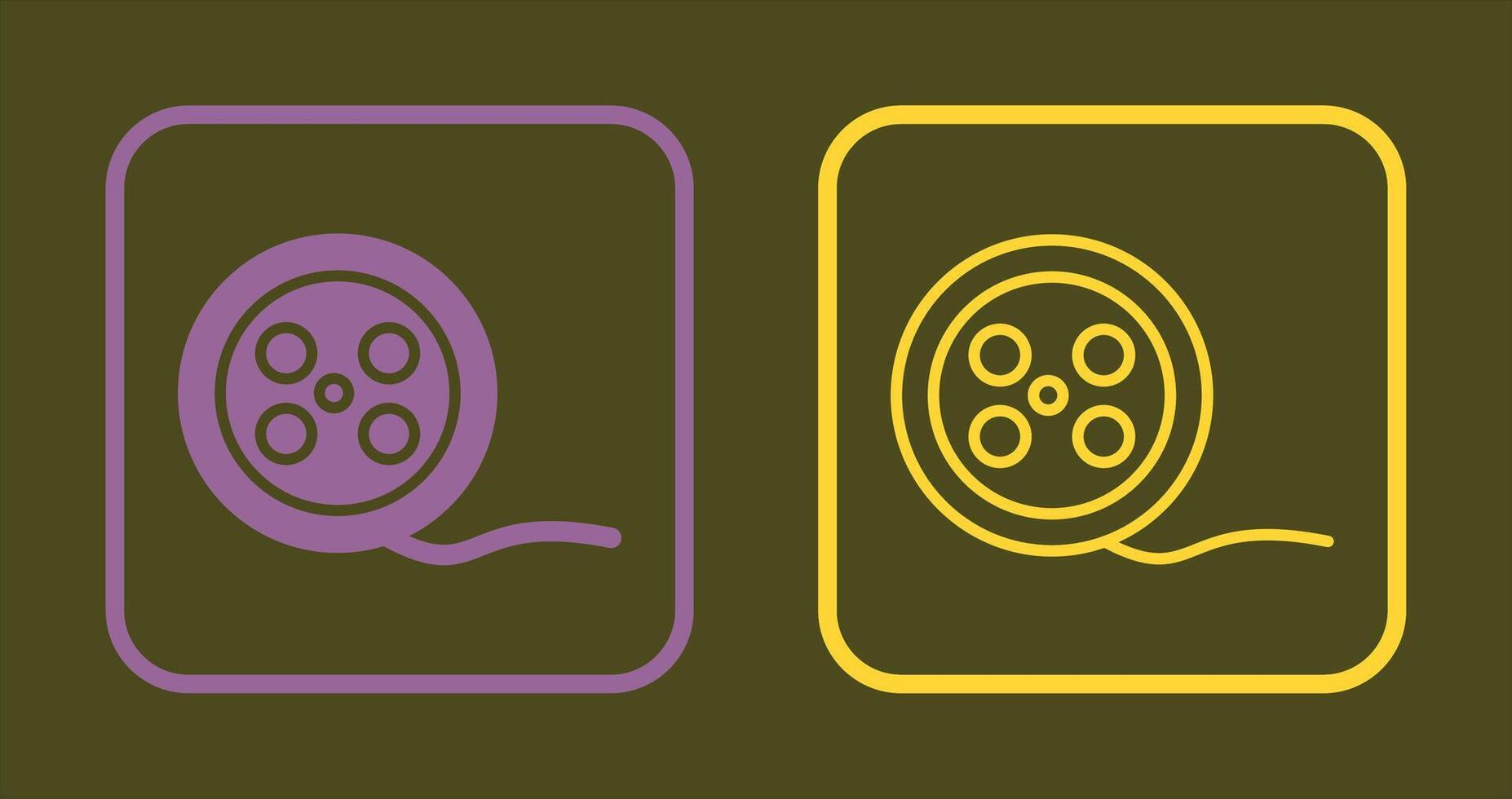 Reel Icon Design vector
