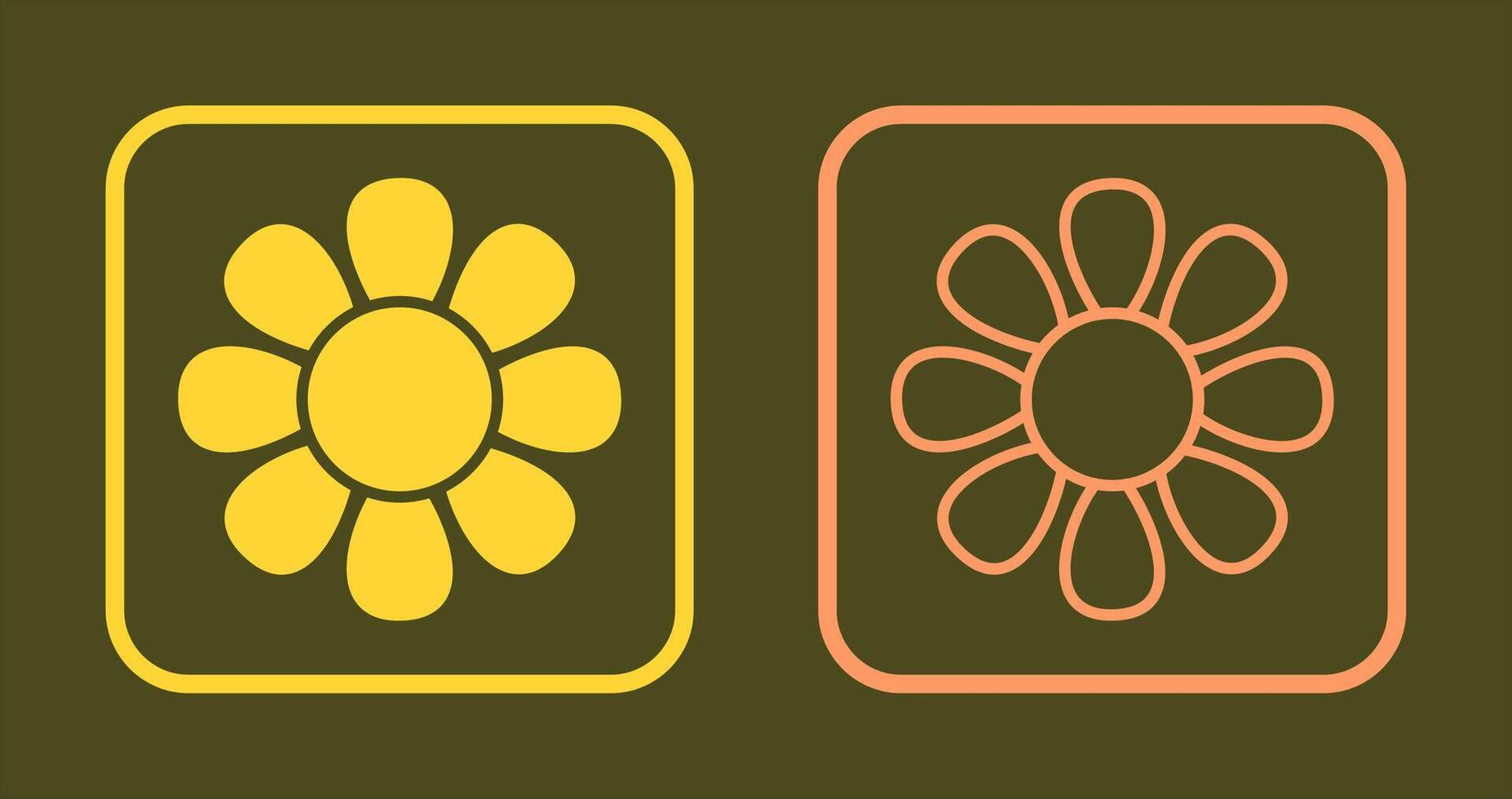 Flower Icon Design vector