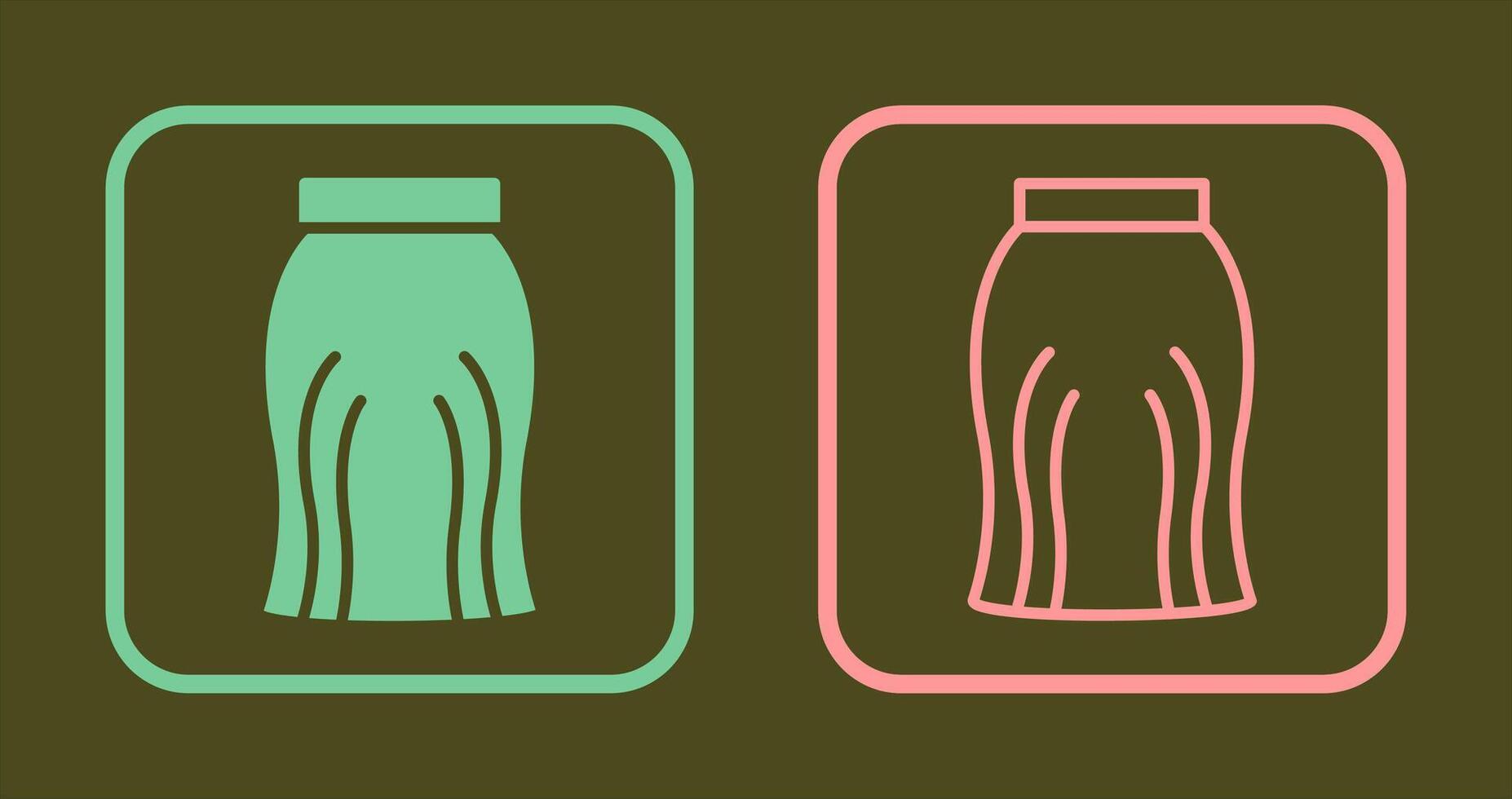Skirt Icon Design vector