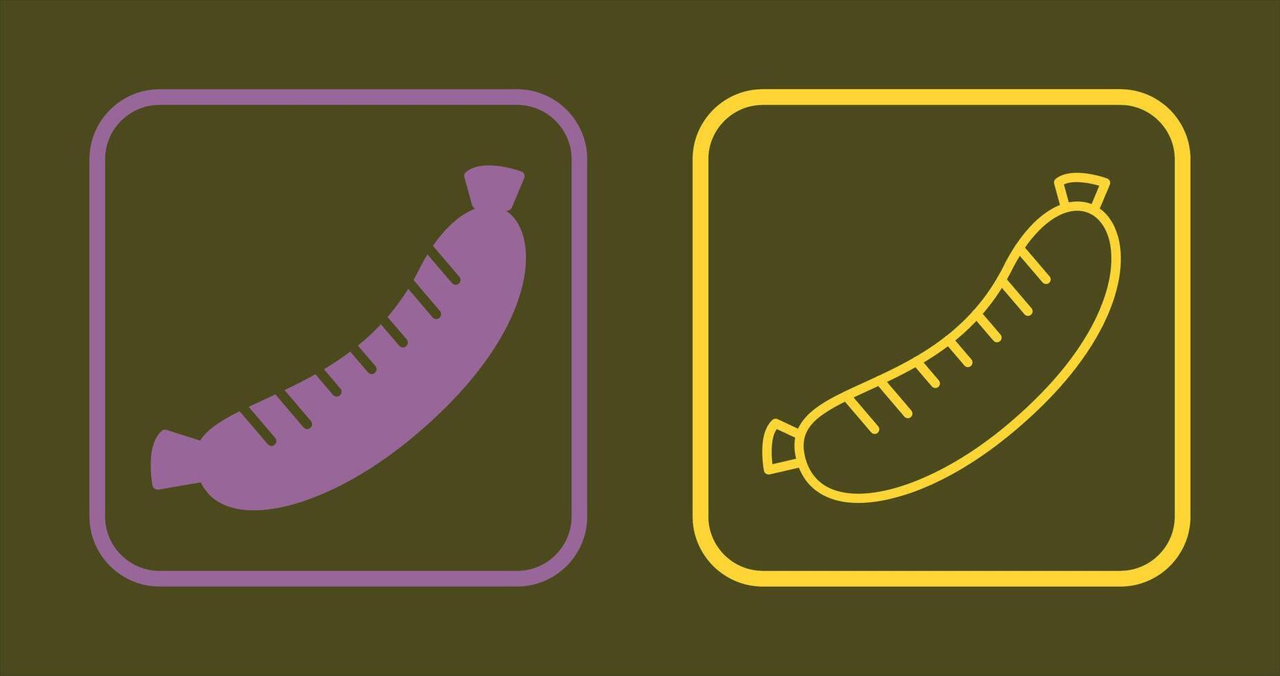 Sausages Icon Design vector