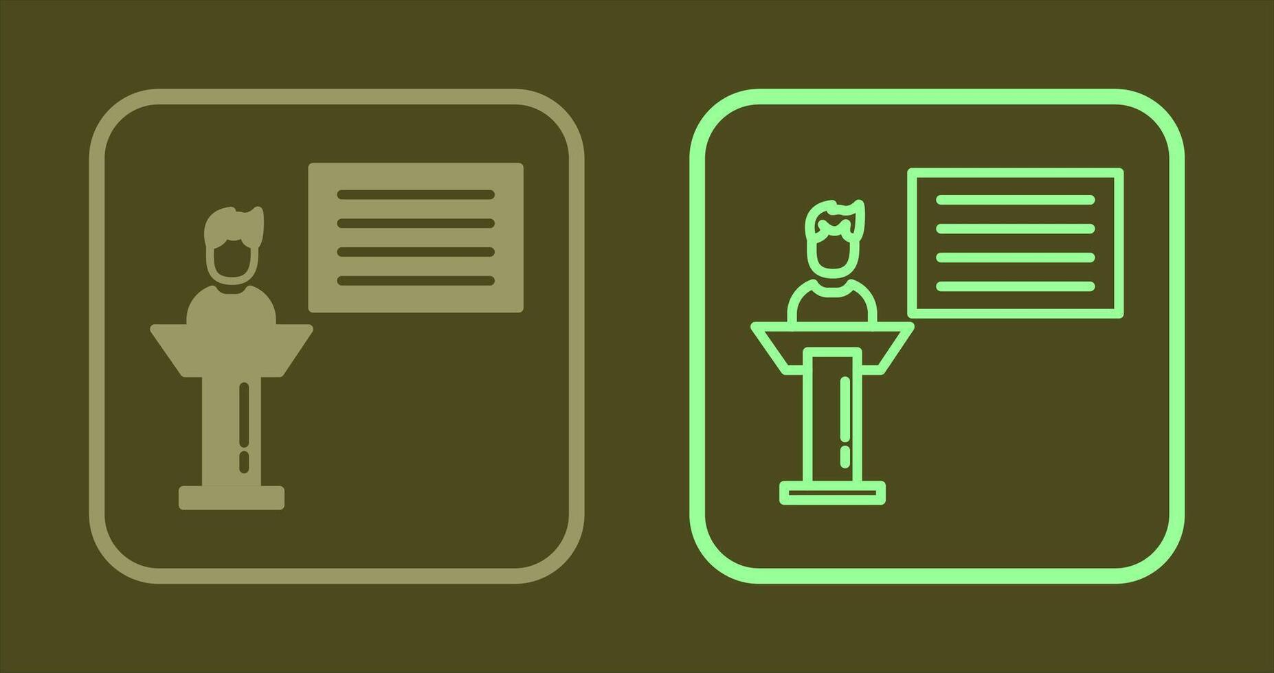 Seminar Icon Design vector