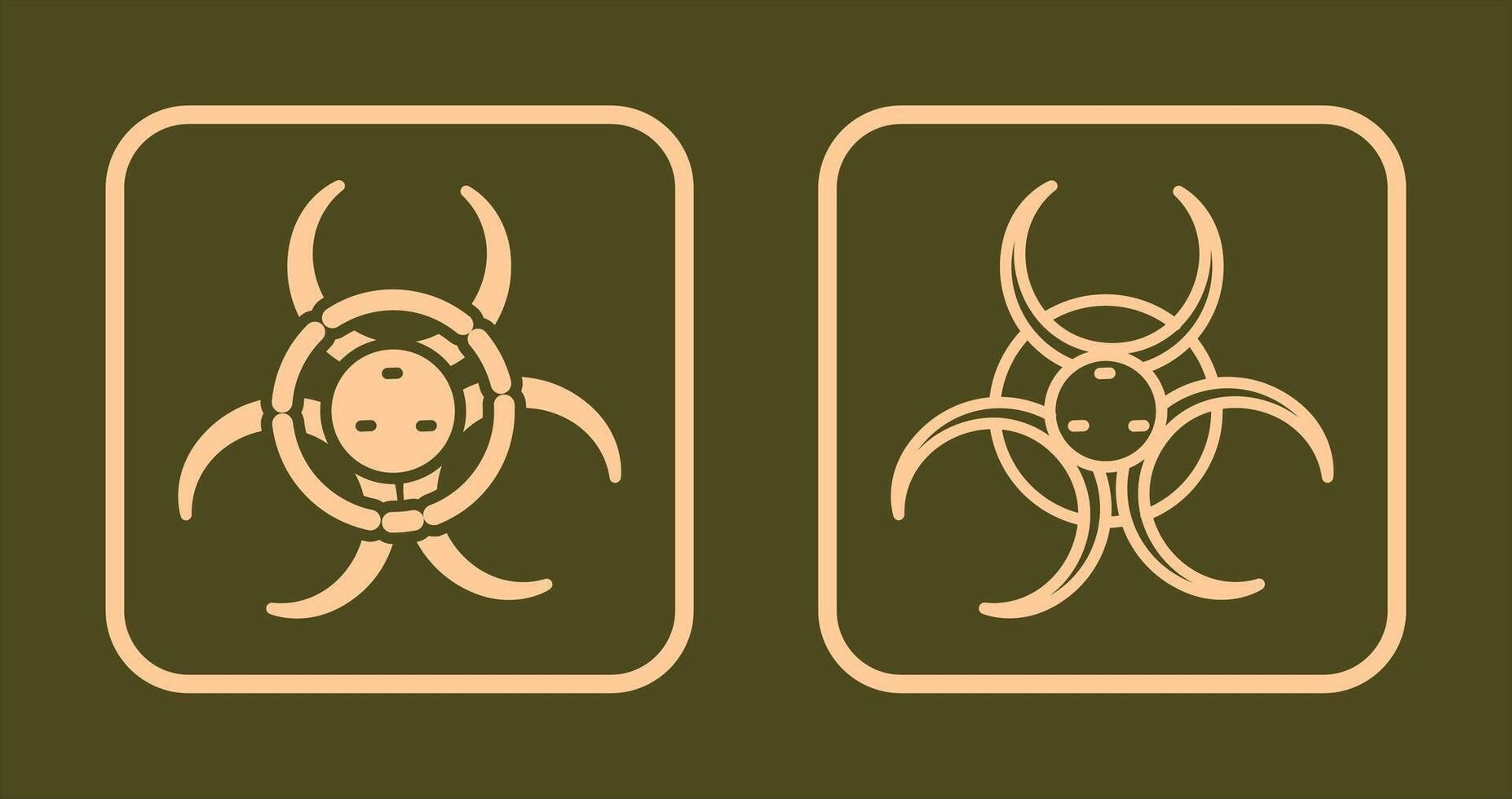 Biohazard Icon Design vector