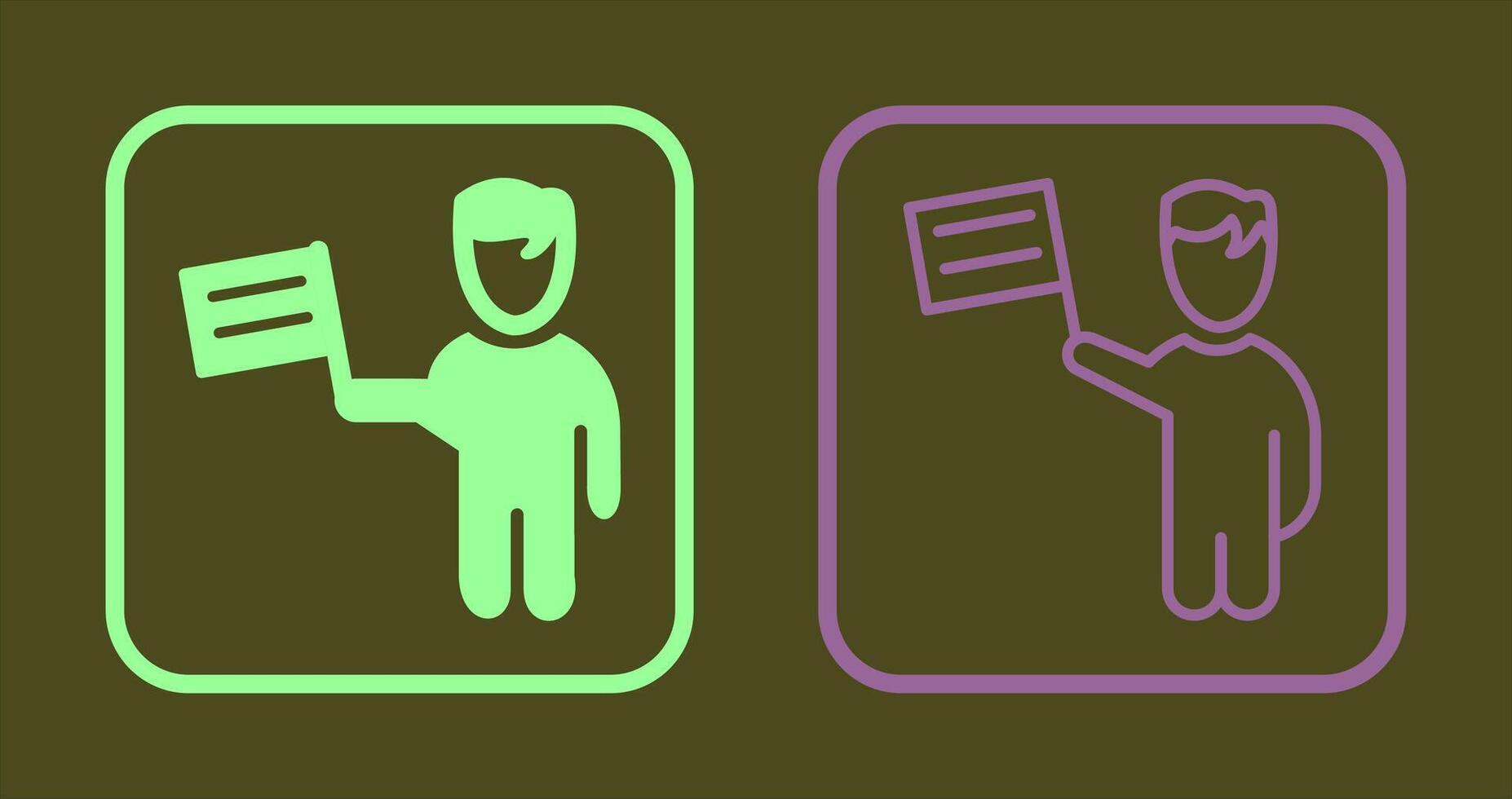 Protest Icon Design vector