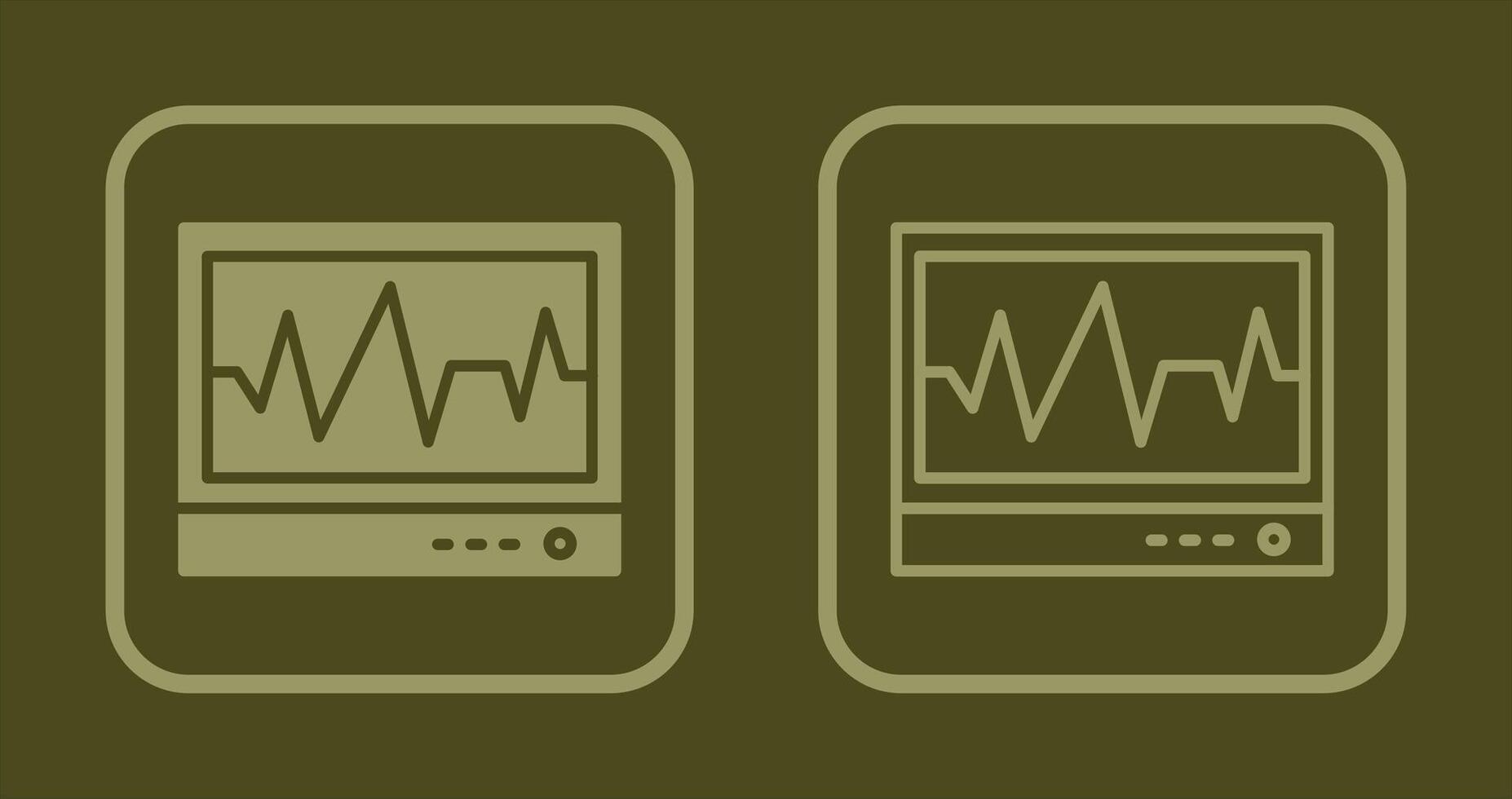 Electrocardiogram Icon Design vector