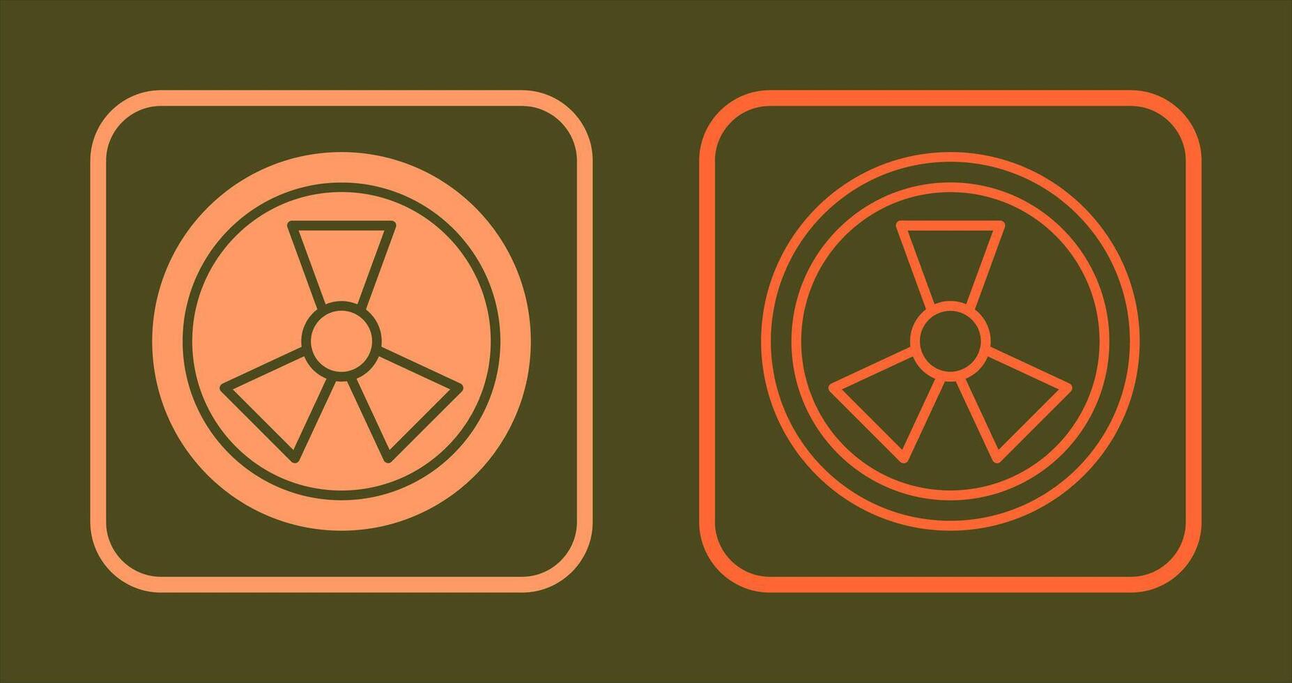 Radiation Icon Design vector