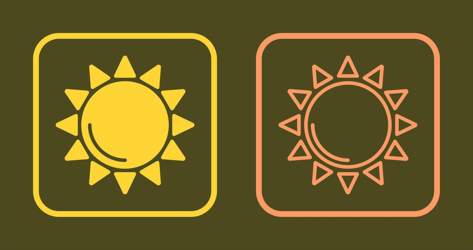 Sun Icon Design vector