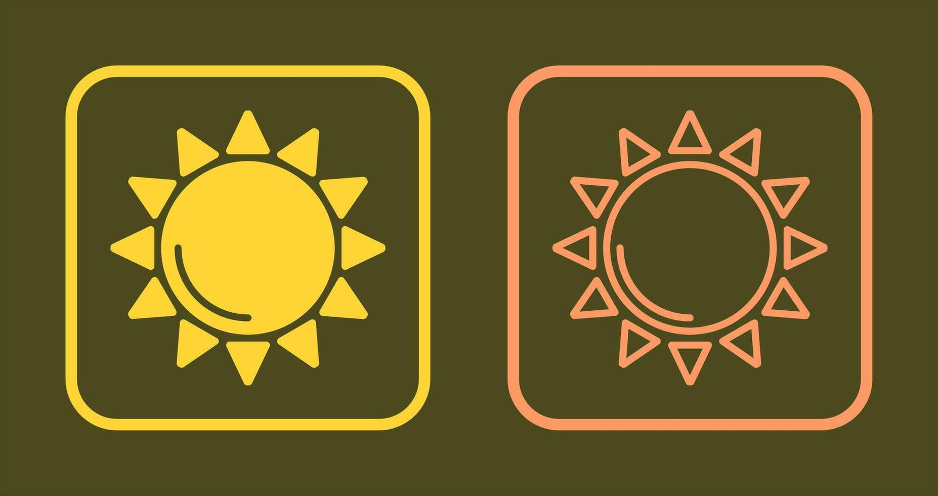 diseño de icono de sol vector