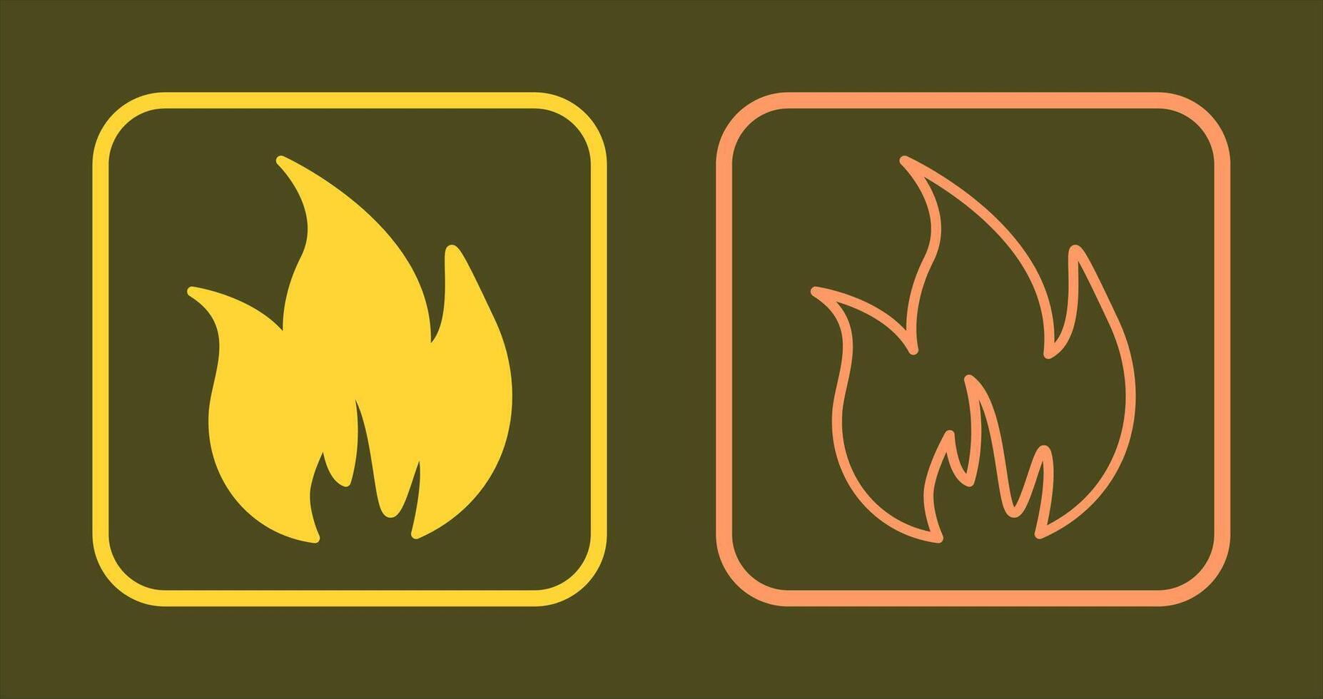 Flame Icon Design vector