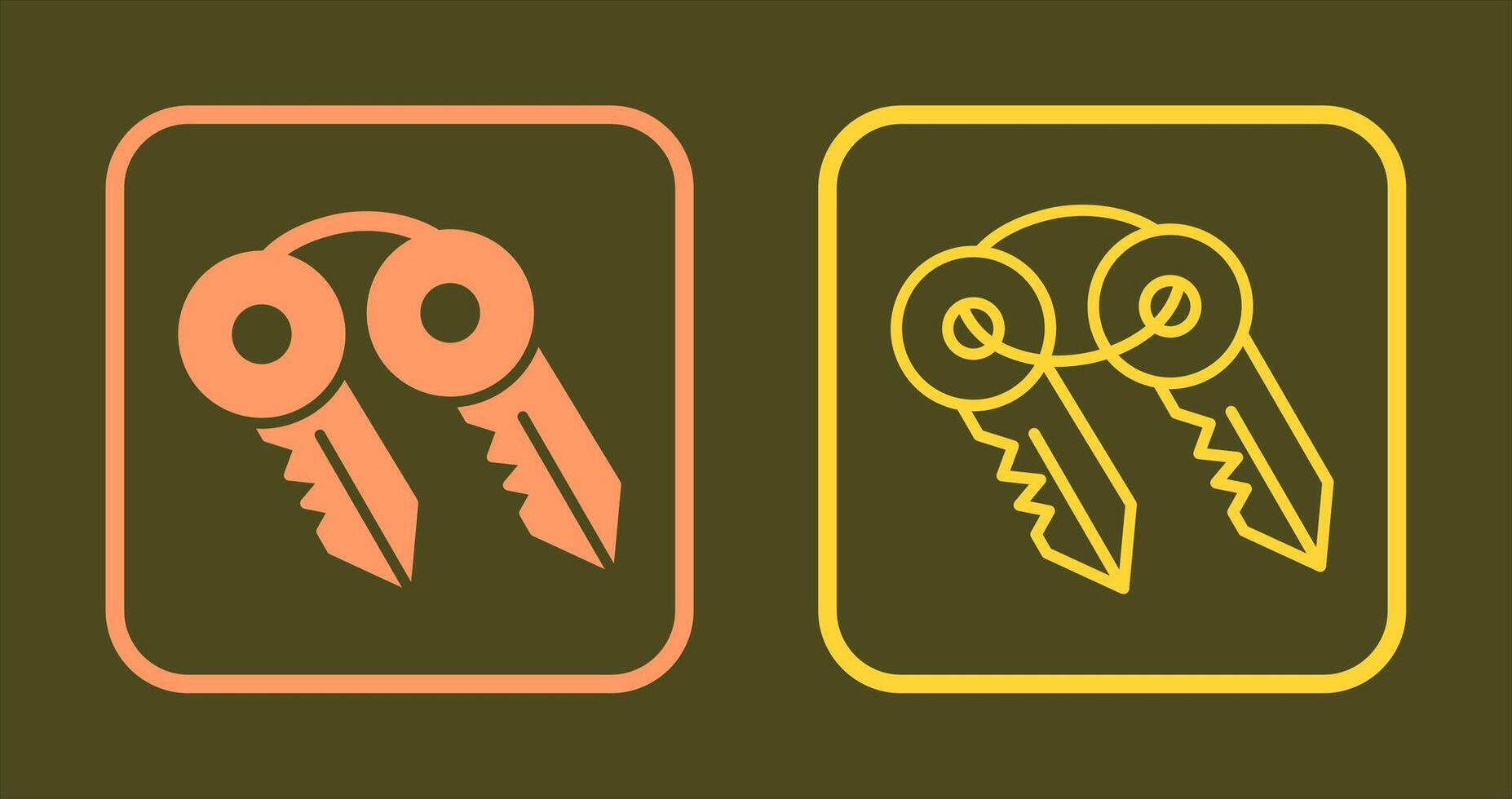 Keys Icon Design vector