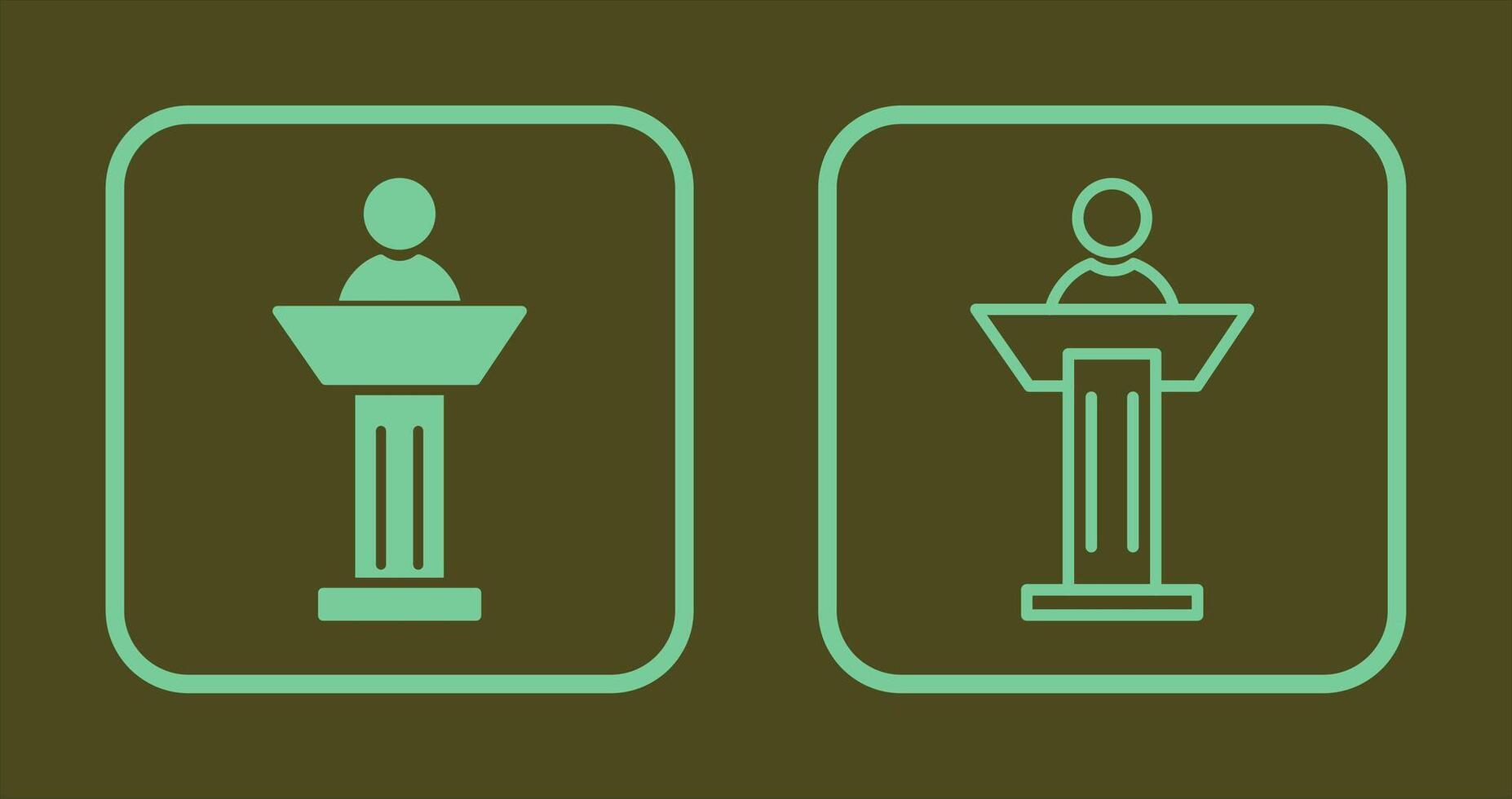 Podium Icon Design vector