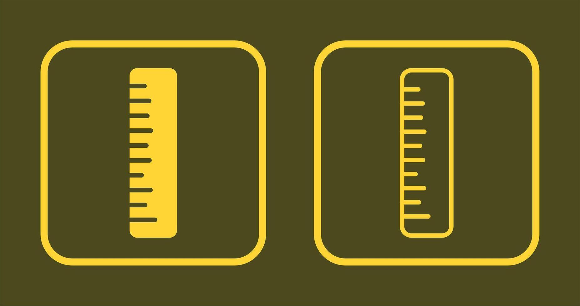 Ruler Icon Design vector