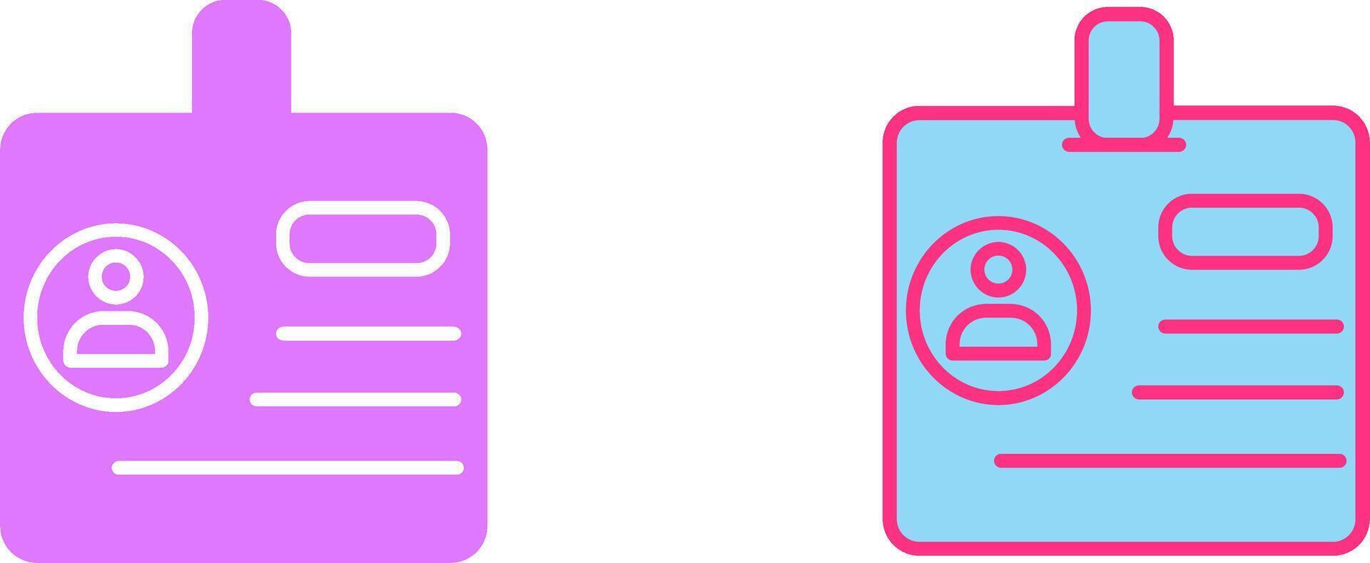 Identification Icon Design vector