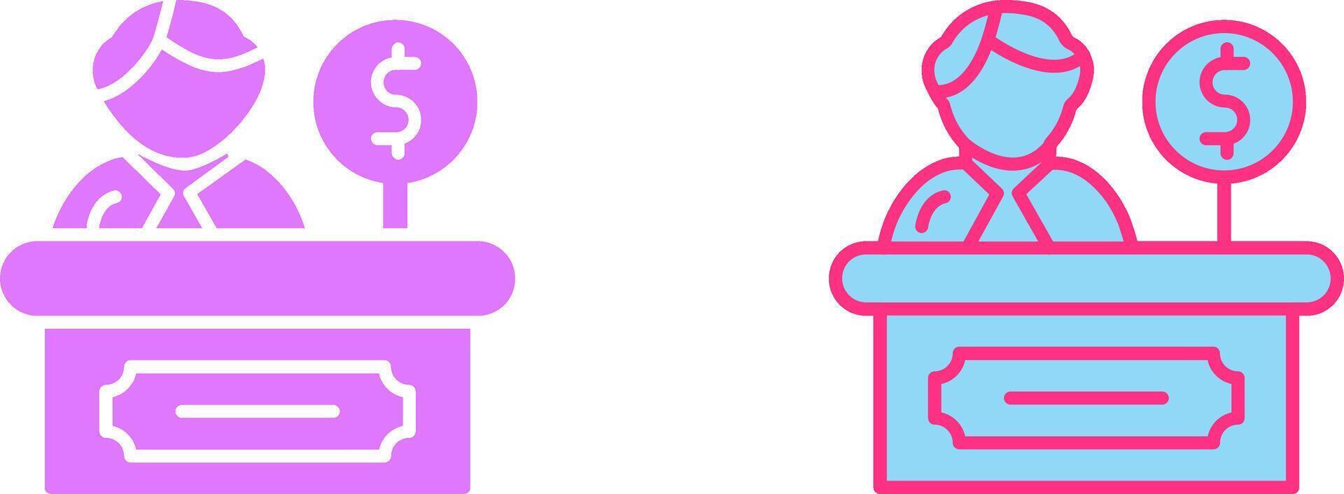 Cashier Icon Design vector