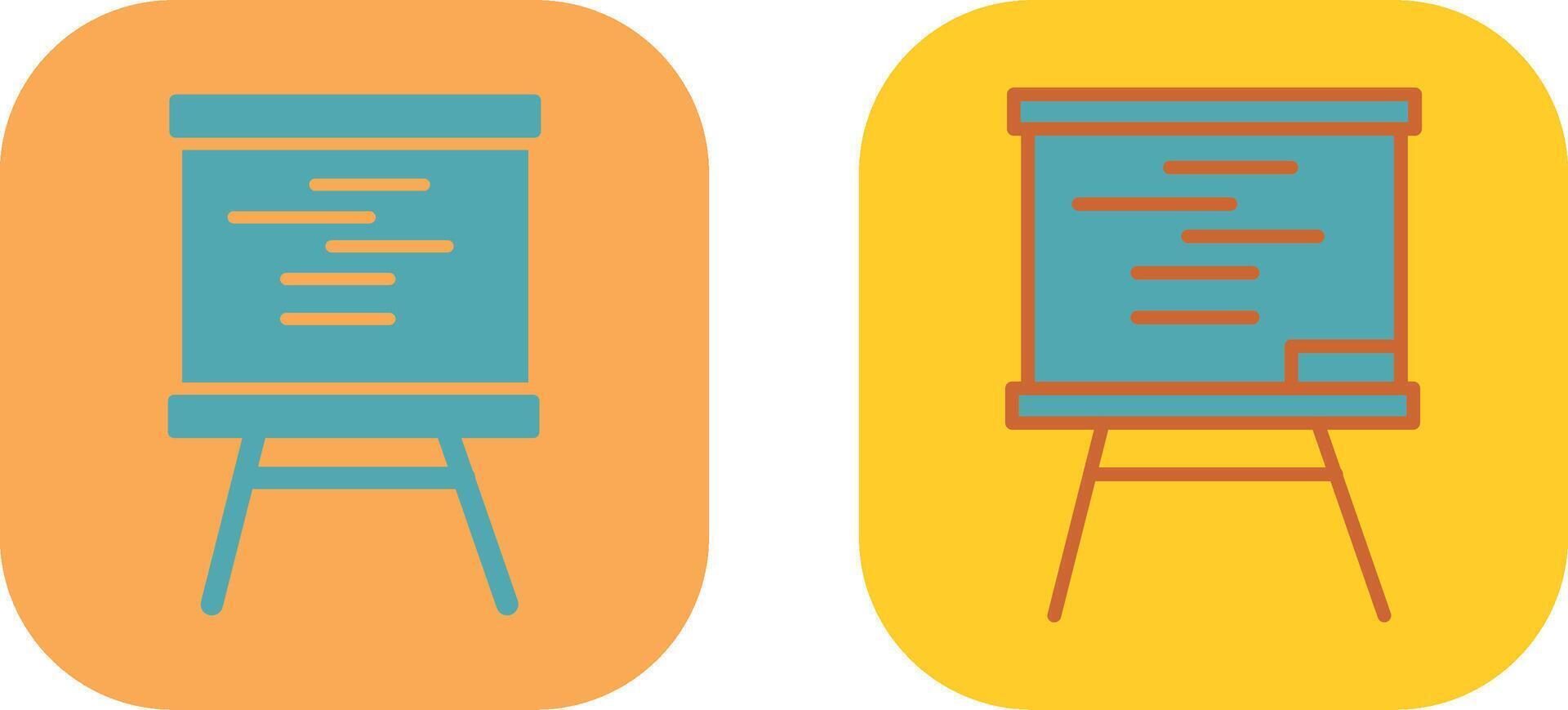 Whiteboard Icon Design vector
