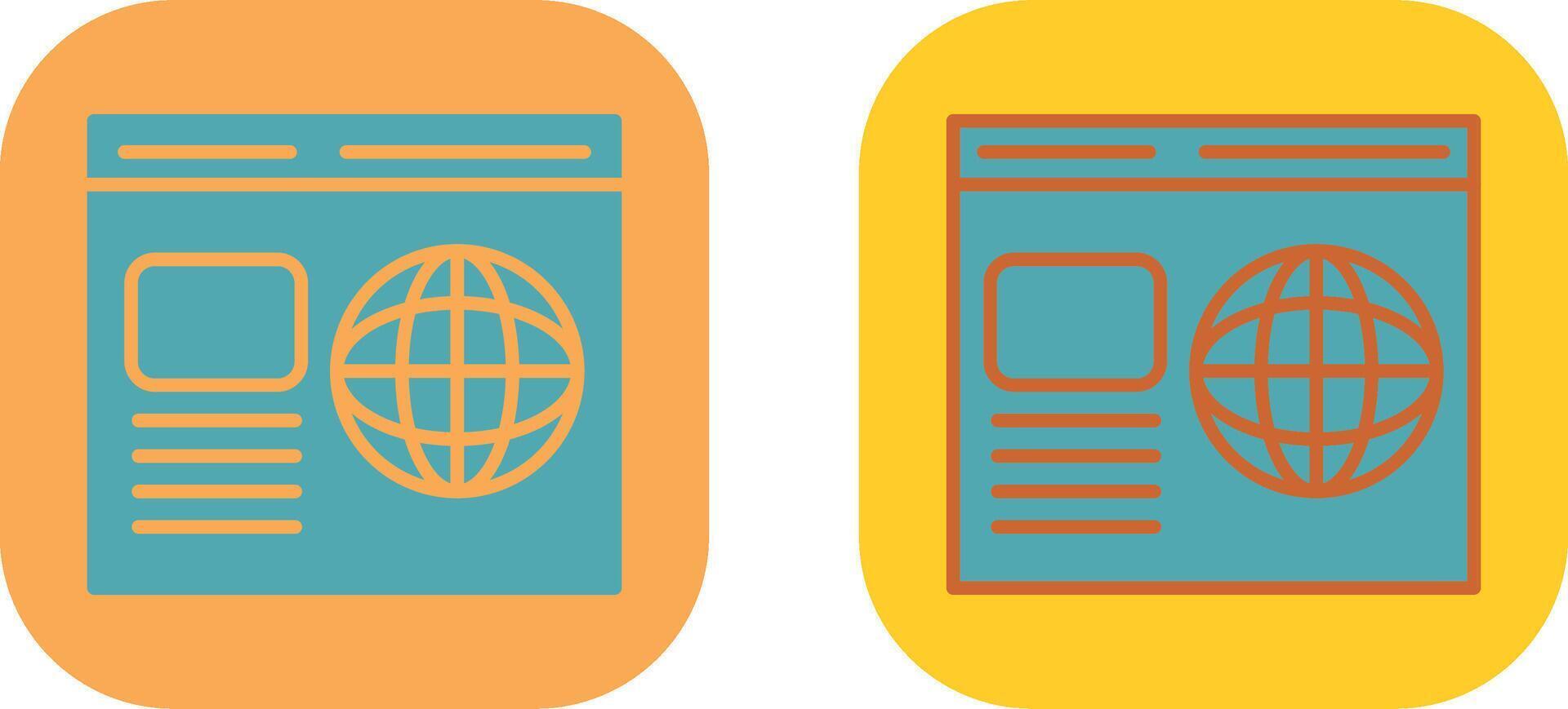 Webpage Icon Design vector