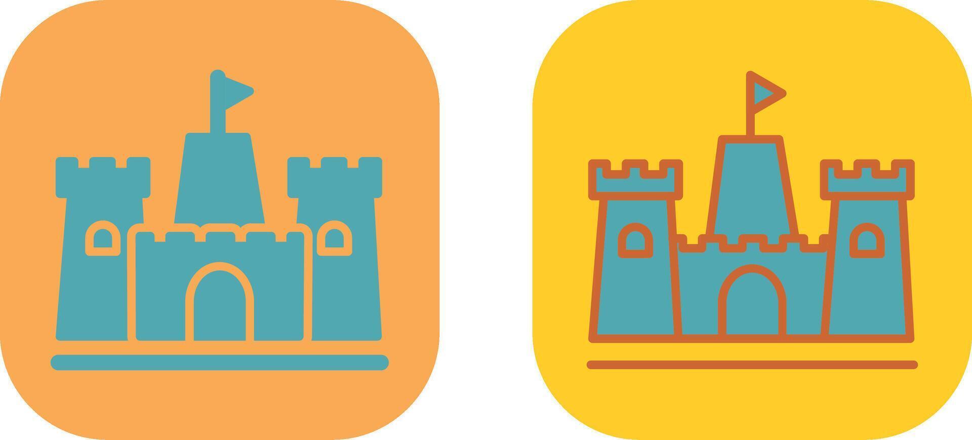 Sandcastle Icon Design vector