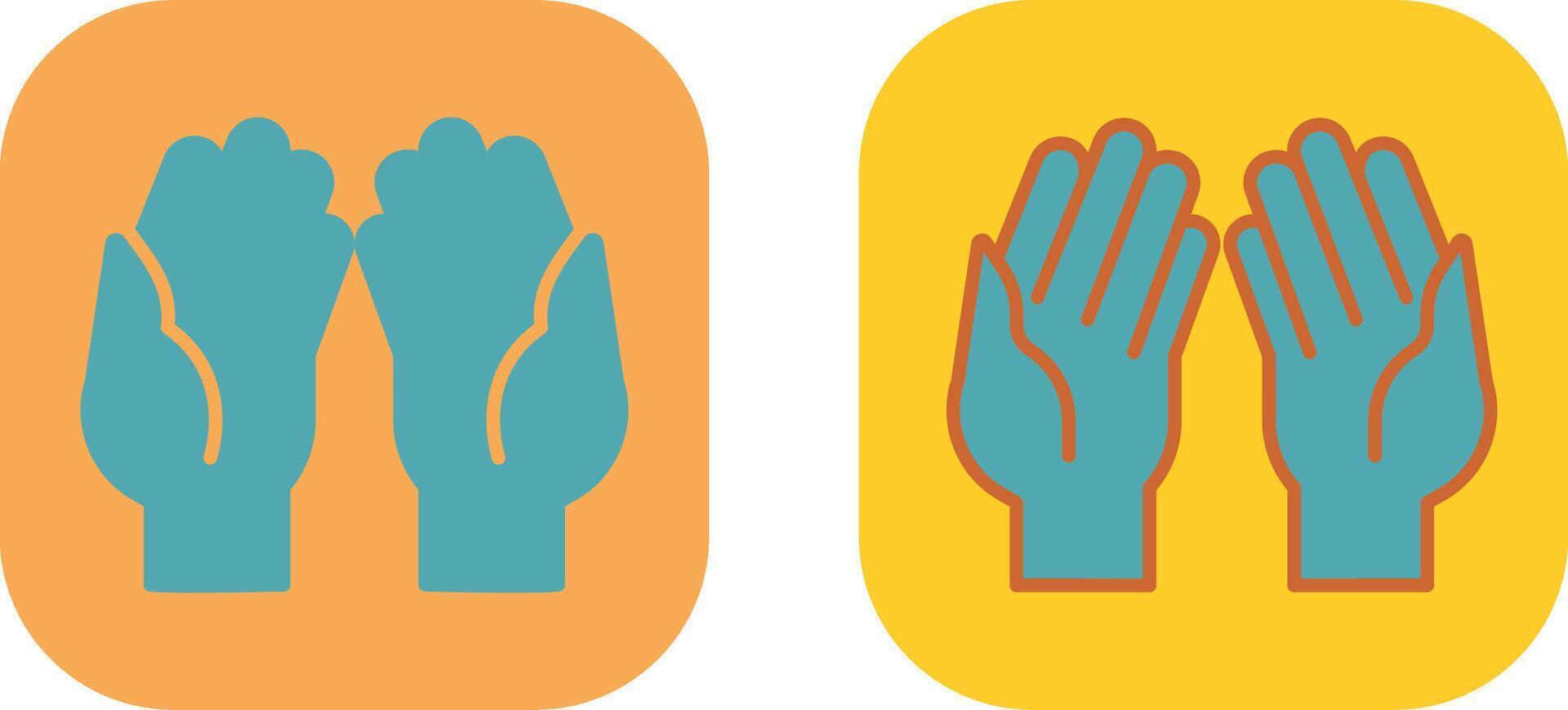 Praying Hands Icon Design vector