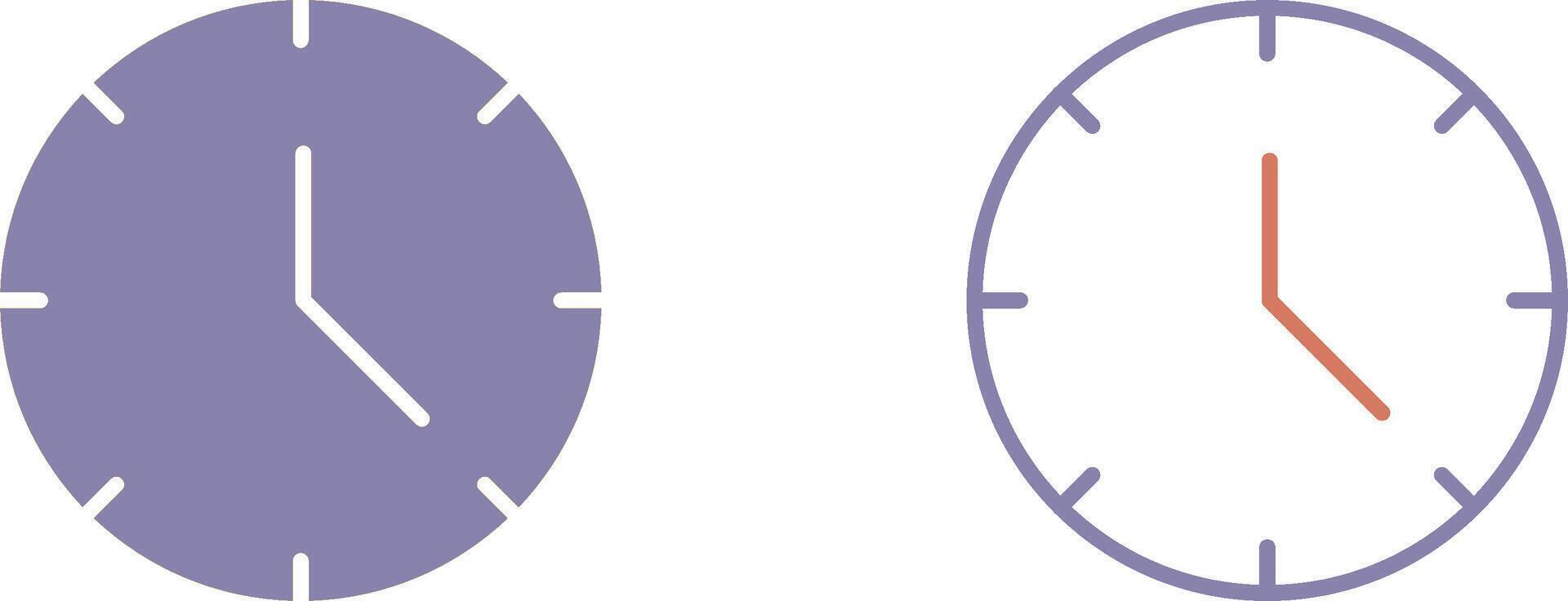 Clock Icon Design vector