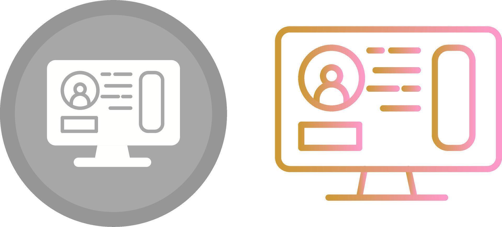 Profile Icon Design vector