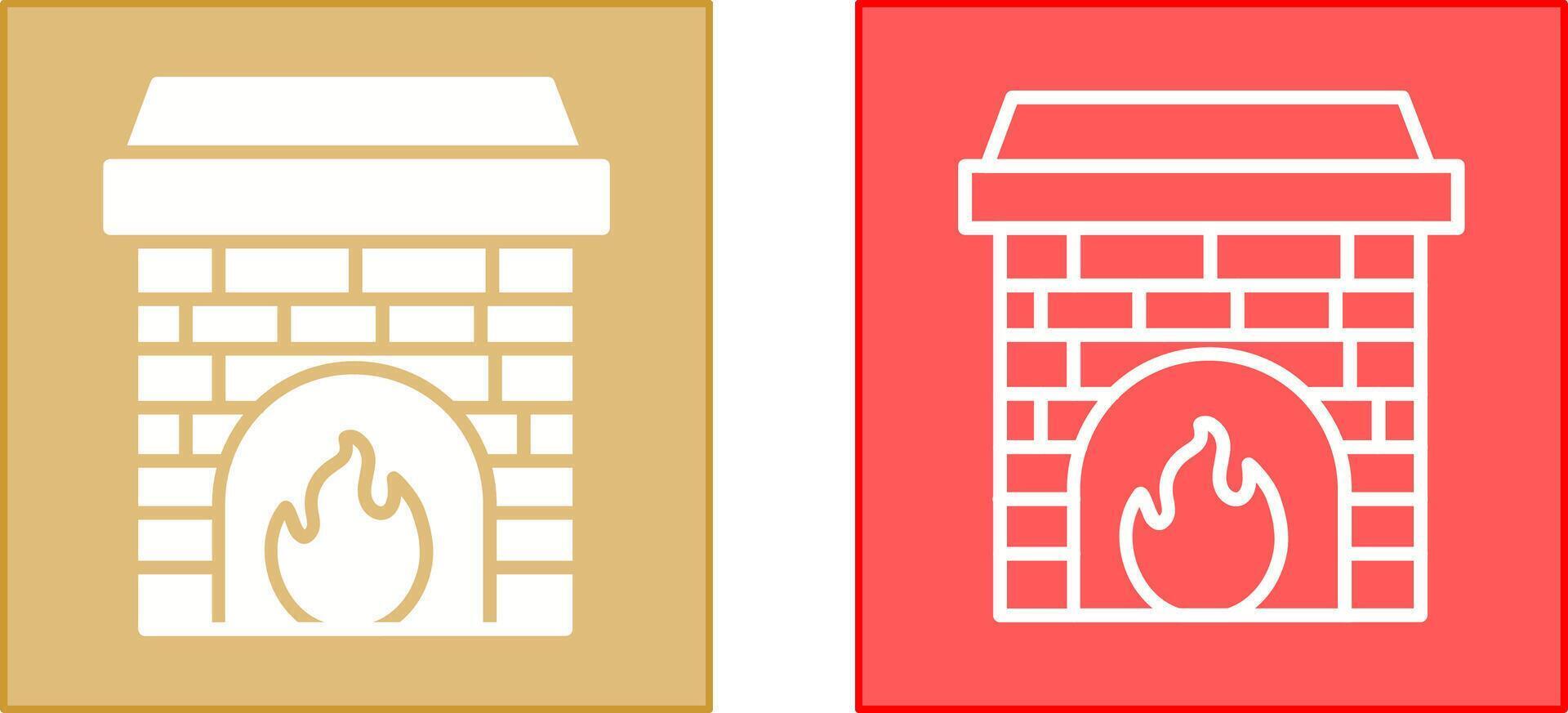 diseño de icono de chimenea vector