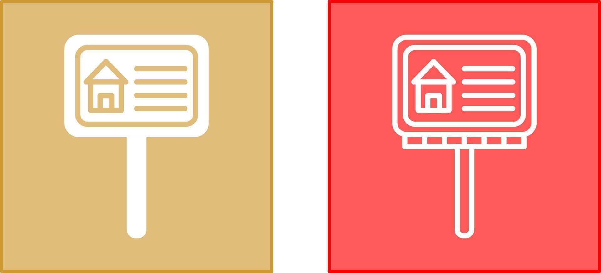 Billboard Icon Design vector