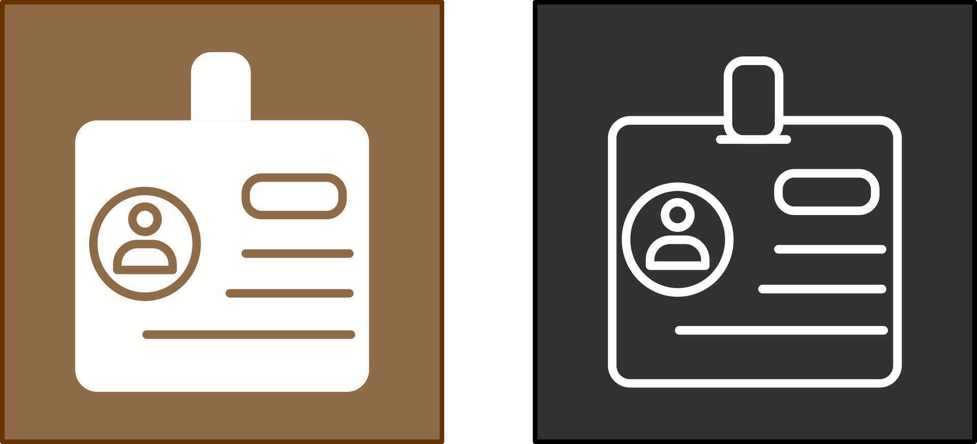 Identification Icon Design vector