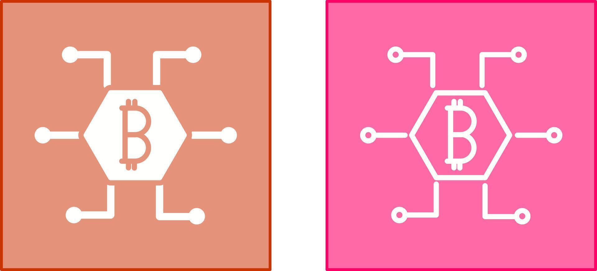 Bitcoin Icon Design vector
