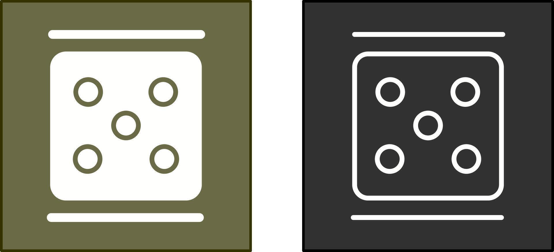 Dice Icon Design vector