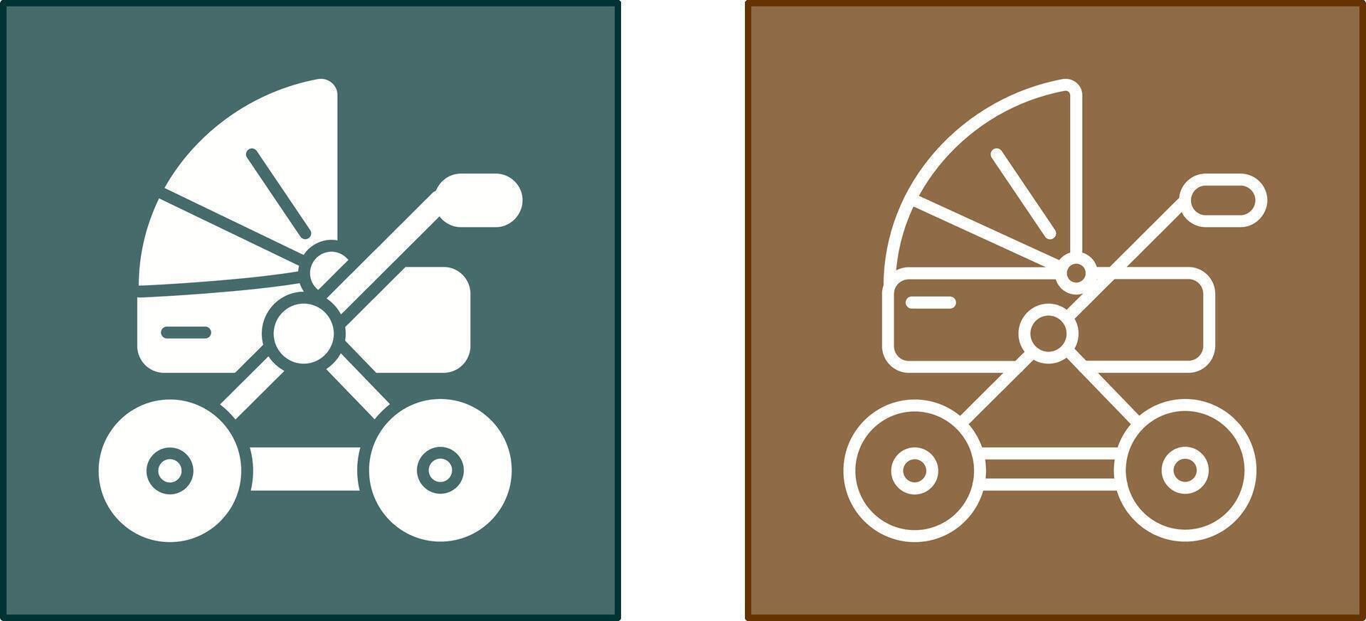 Stroller Icon Design vector