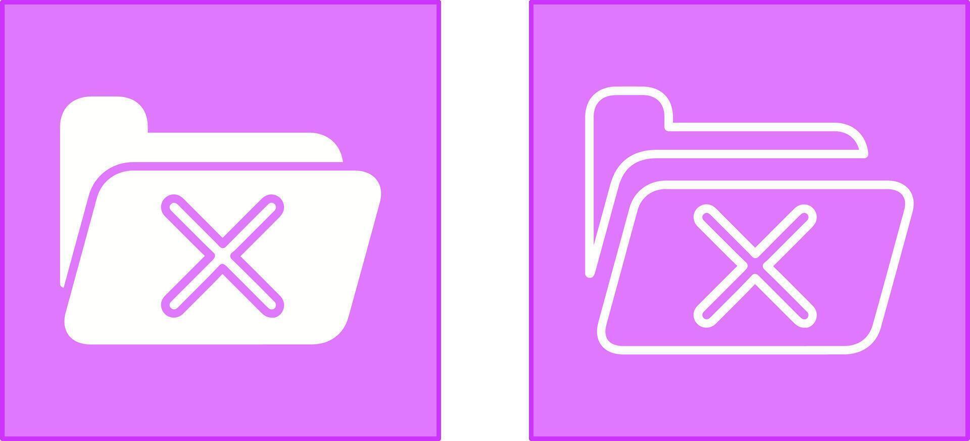 Delete Icon Design vector