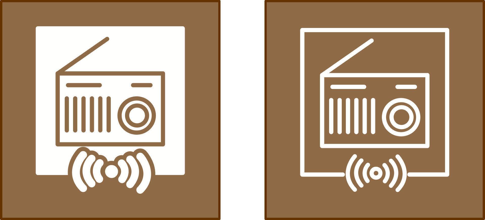 Radio Icon Design vector