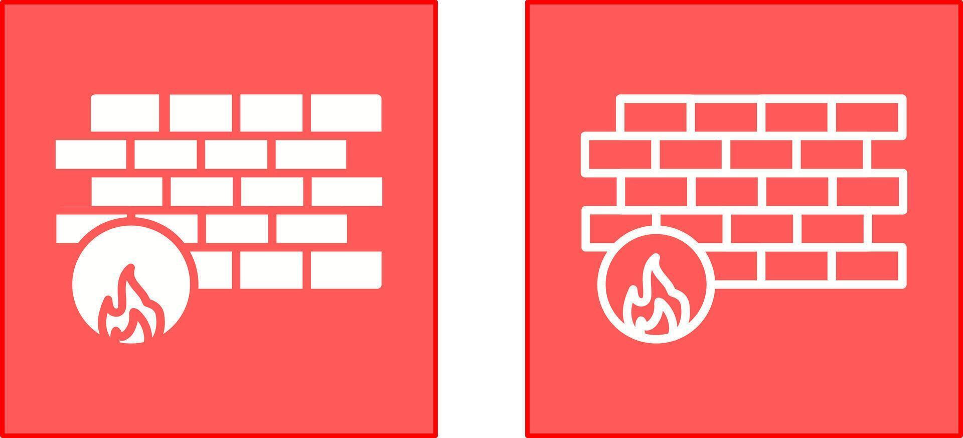 Firewall Icon Design vector