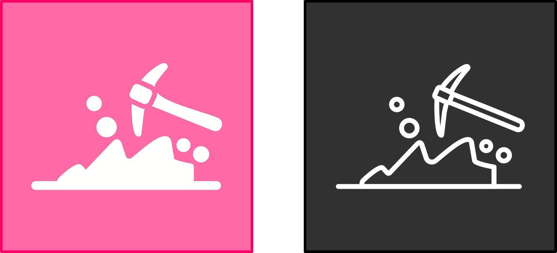 Mining Icon Design vector