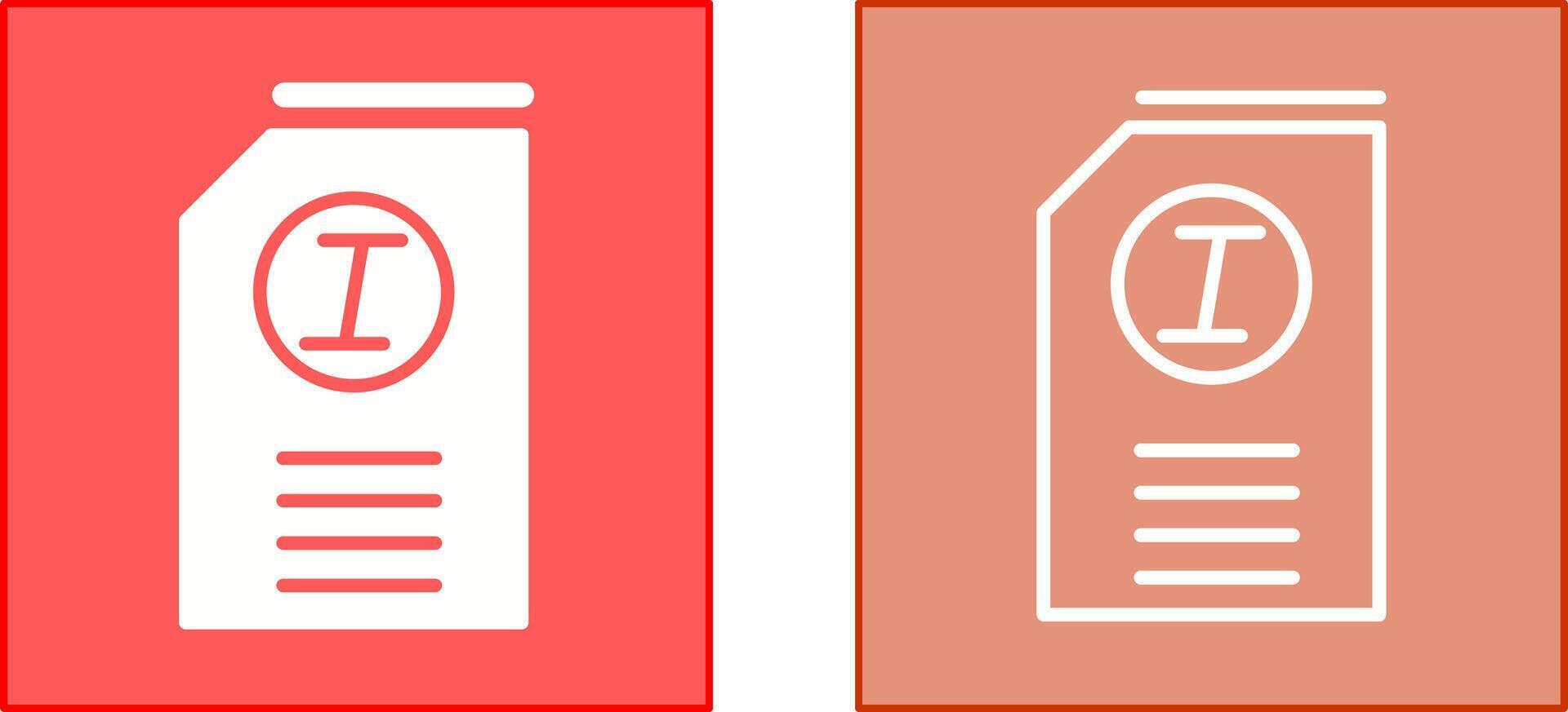 Italic Icon Design vector