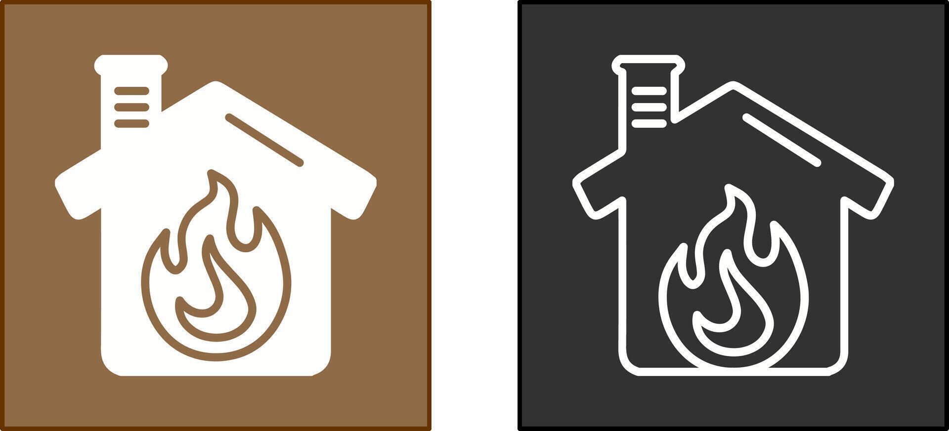 Housefire Icon Design vector