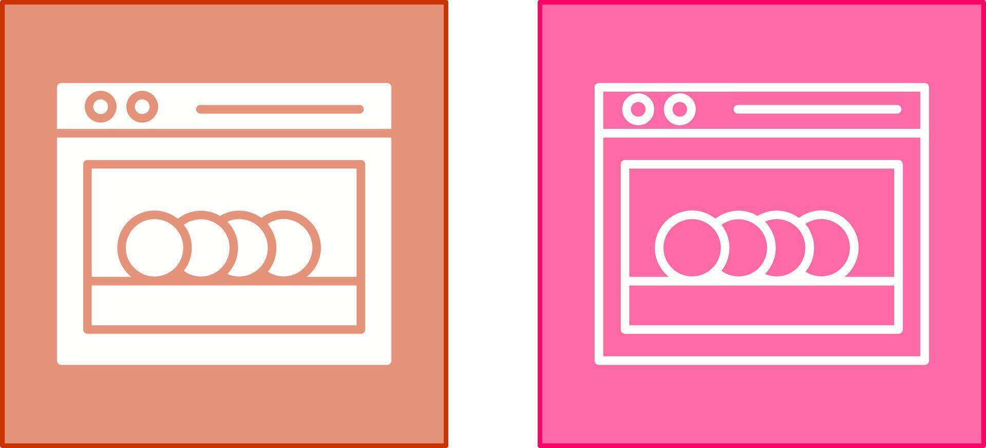 Dishwasher Icon Design vector