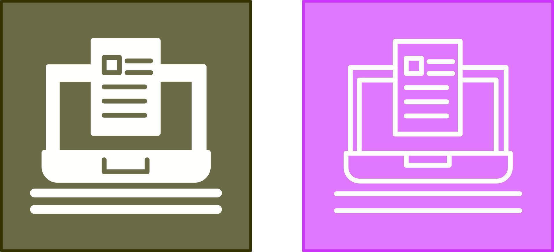 Blog Icon Design vector