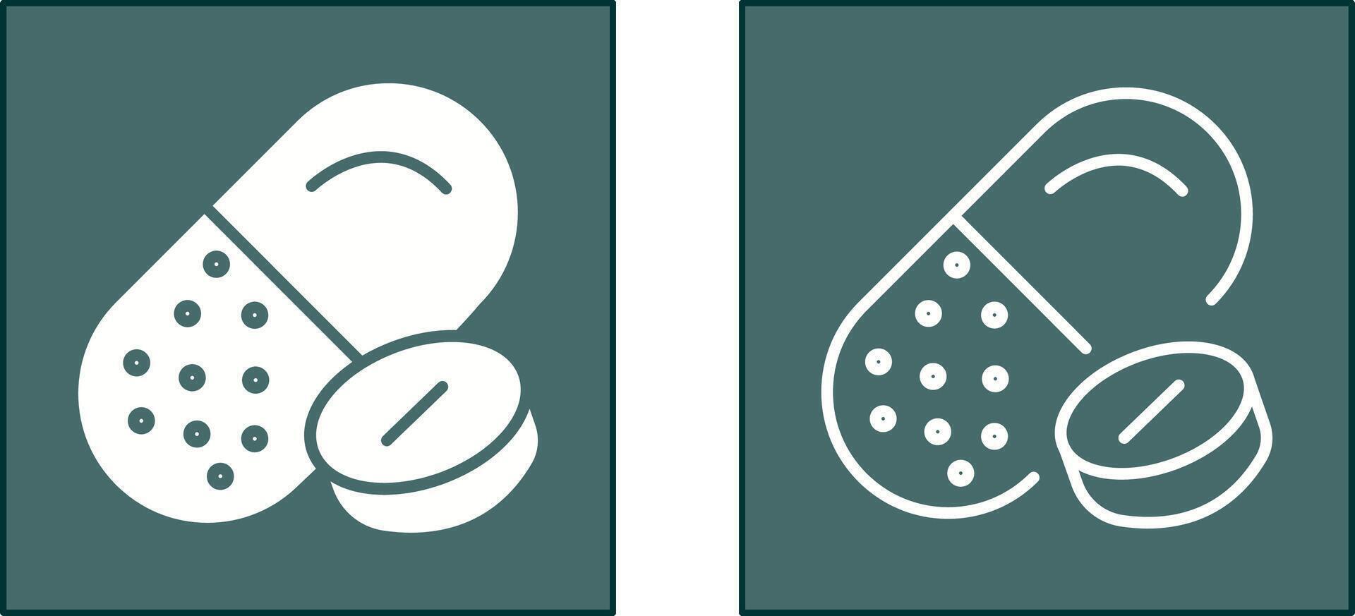 Pills Icon Design vector
