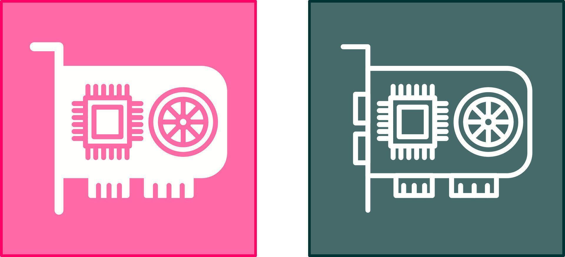 GPU Icon Design vector