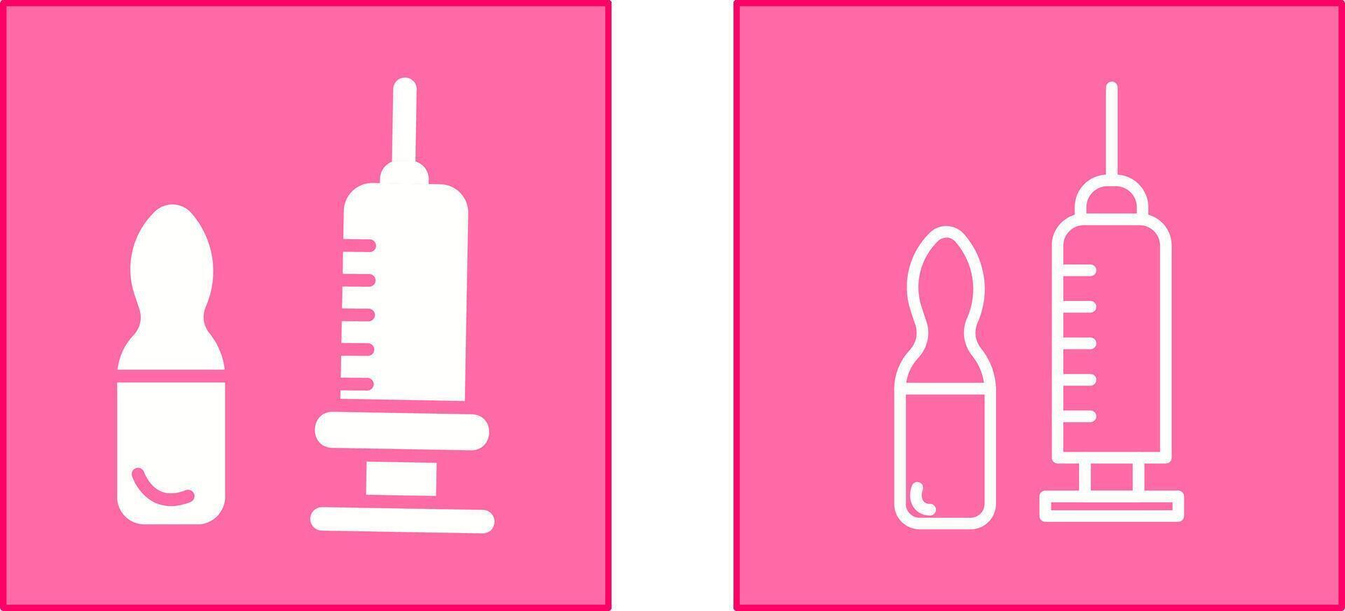 Injection Icon Design vector