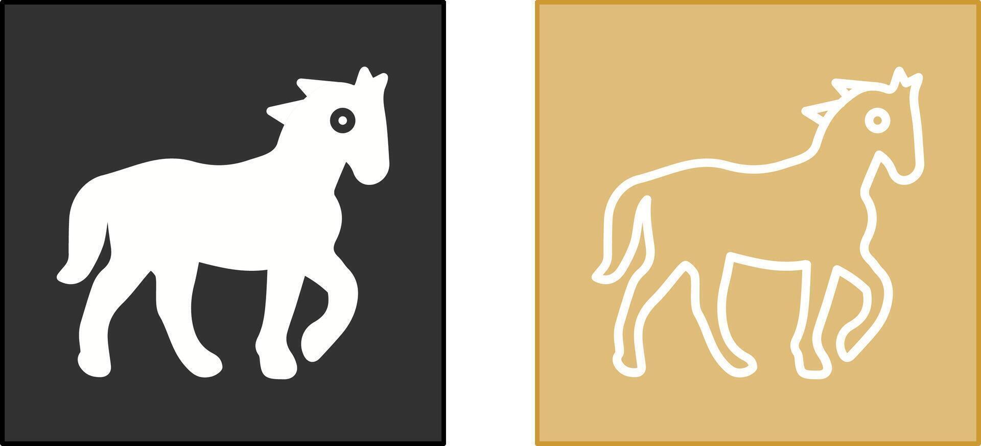 diseño de icono de caballo vector