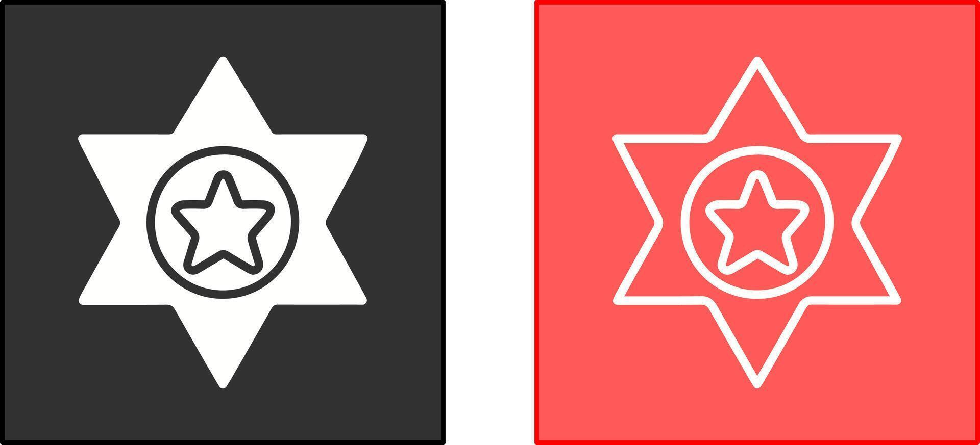 Sheriff Icon Design vector