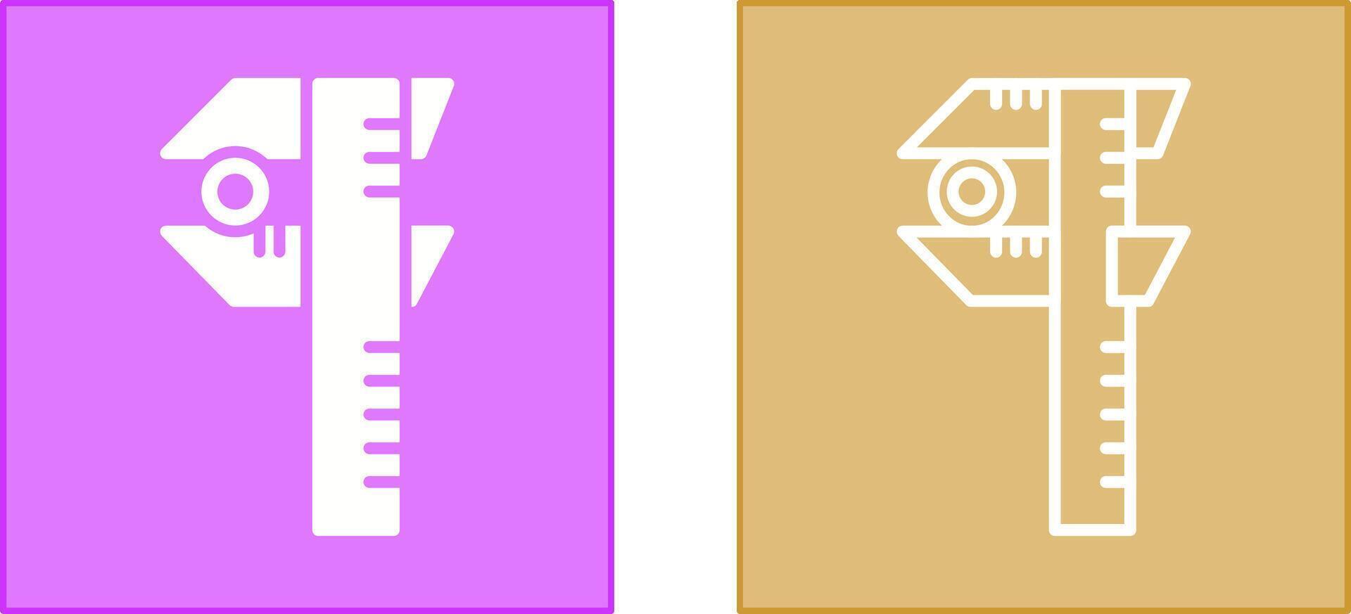Caliper Icon Design vector