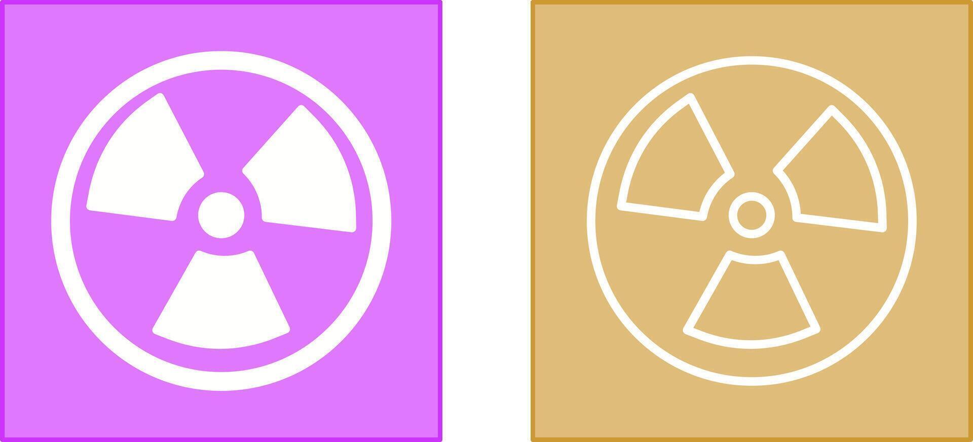 Nuclear Icon Design vector