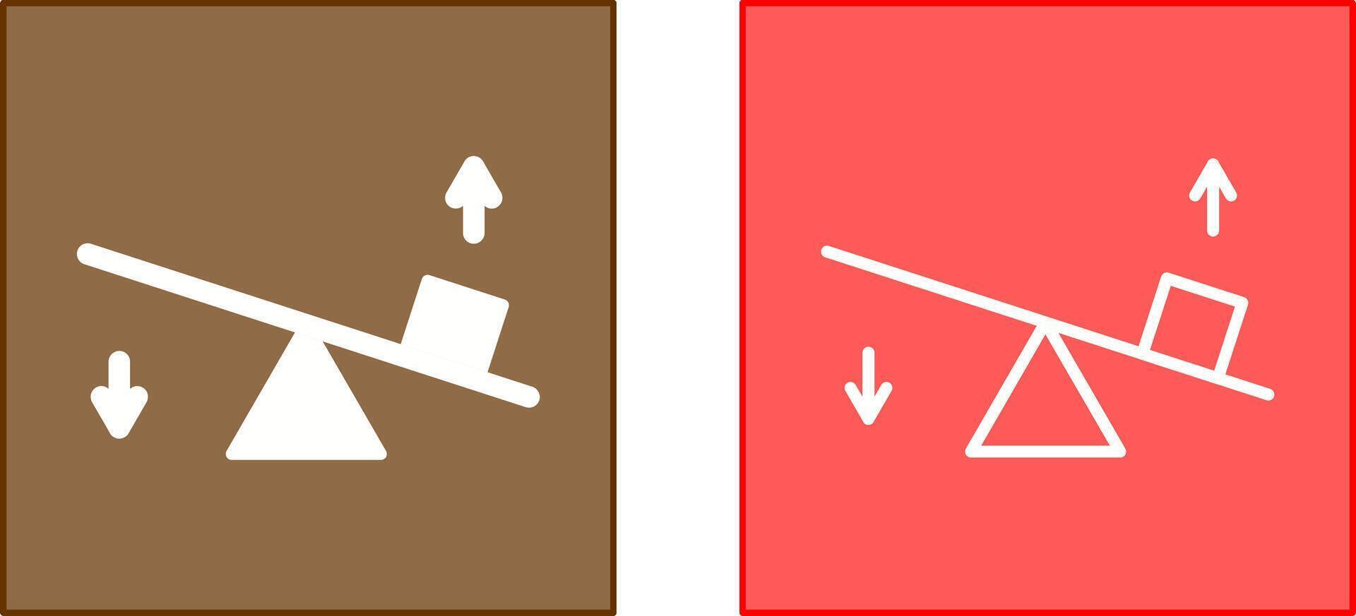 balancín icono diseño vector