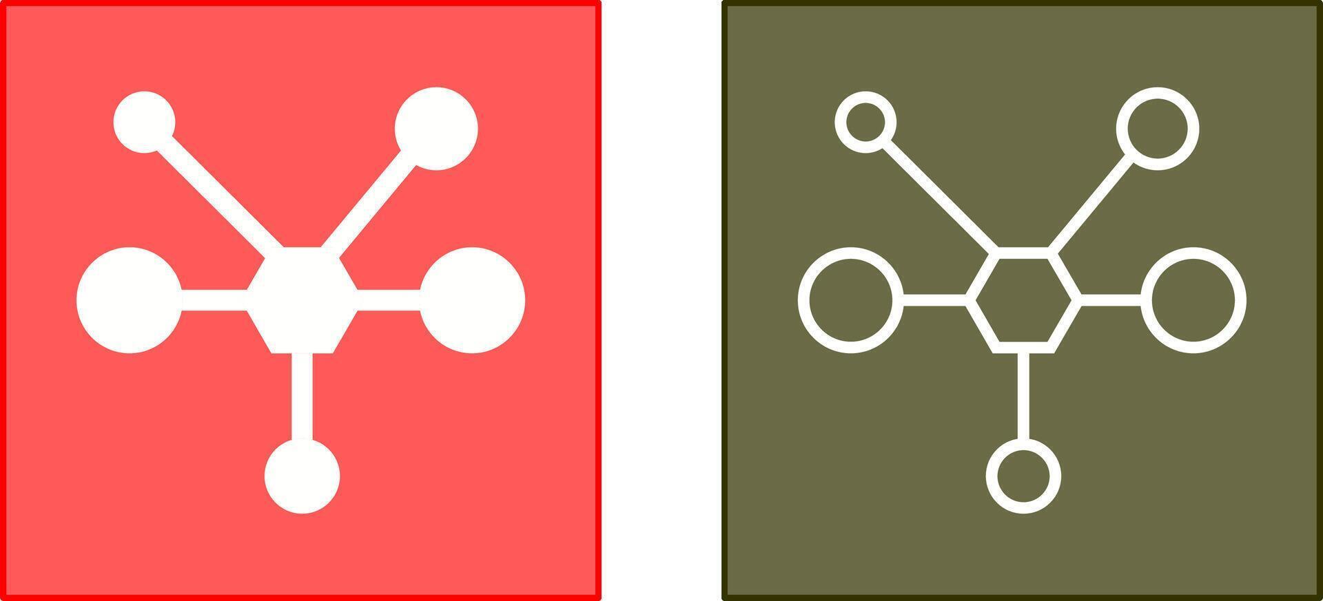 Molecule Icon Design vector