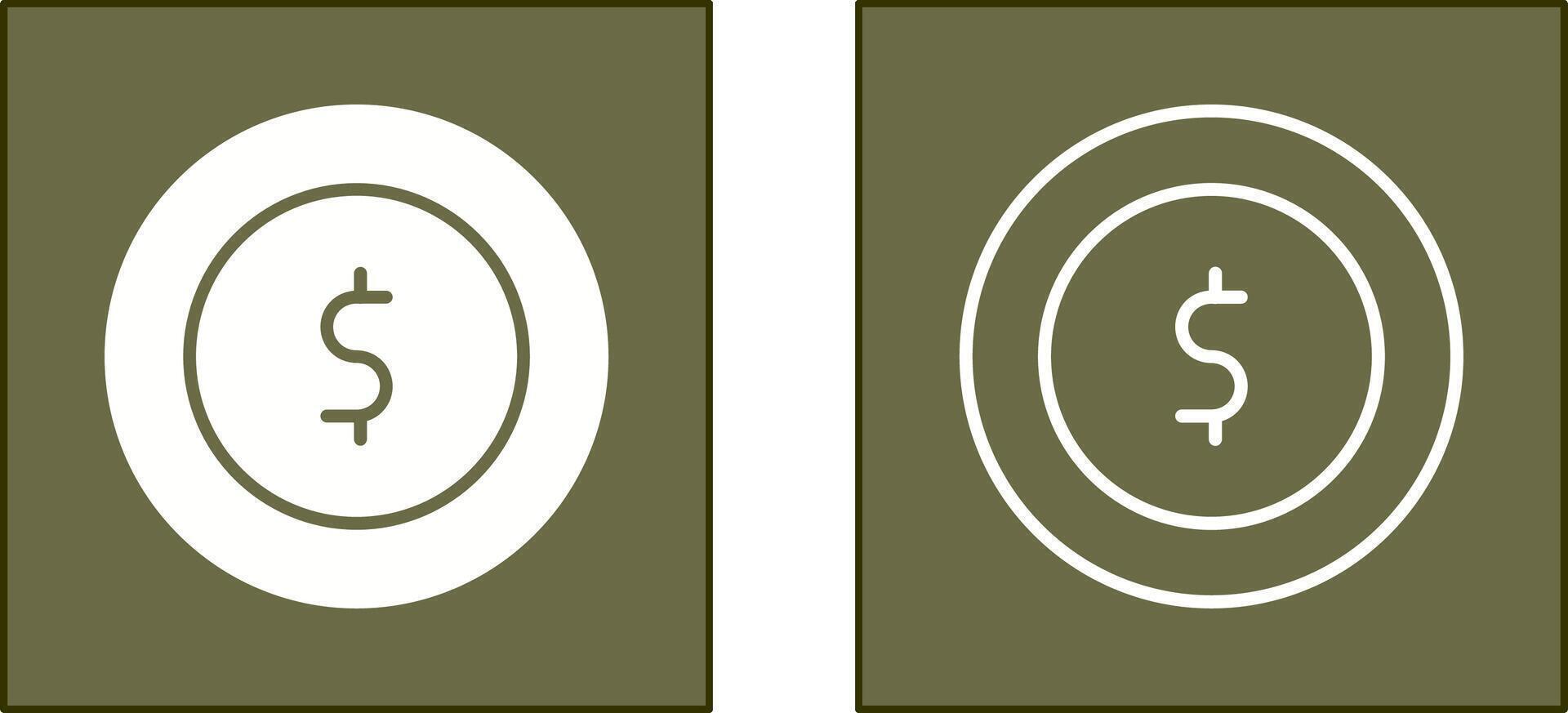 diseño de icono de monedas vector