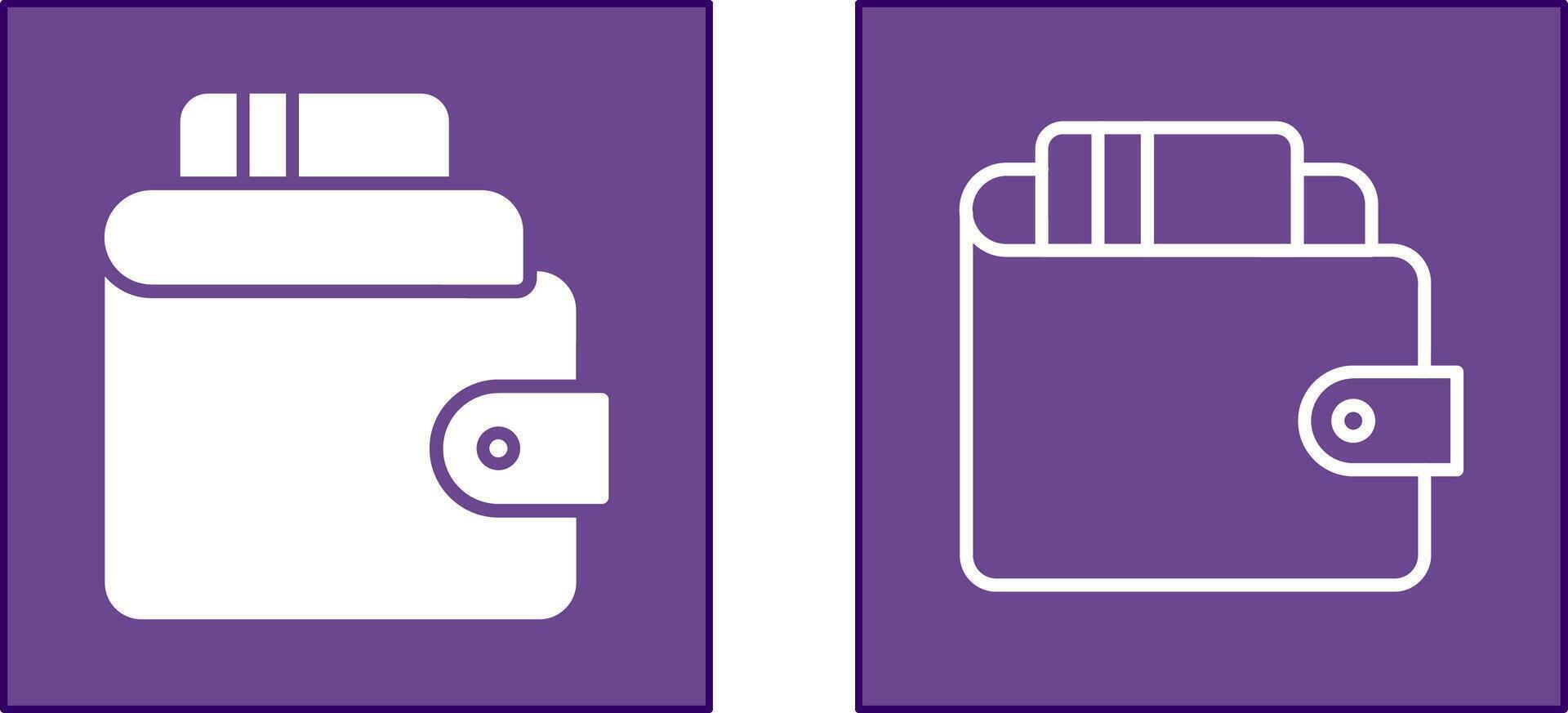 Wallet Icon Design vector